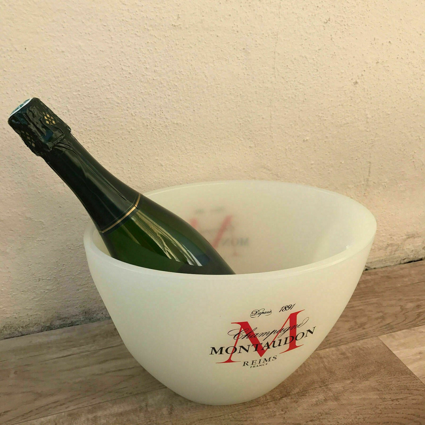 Vintage French Champagne Ice Bucket Montaudon Reims Cooler 11052216 Montaudon