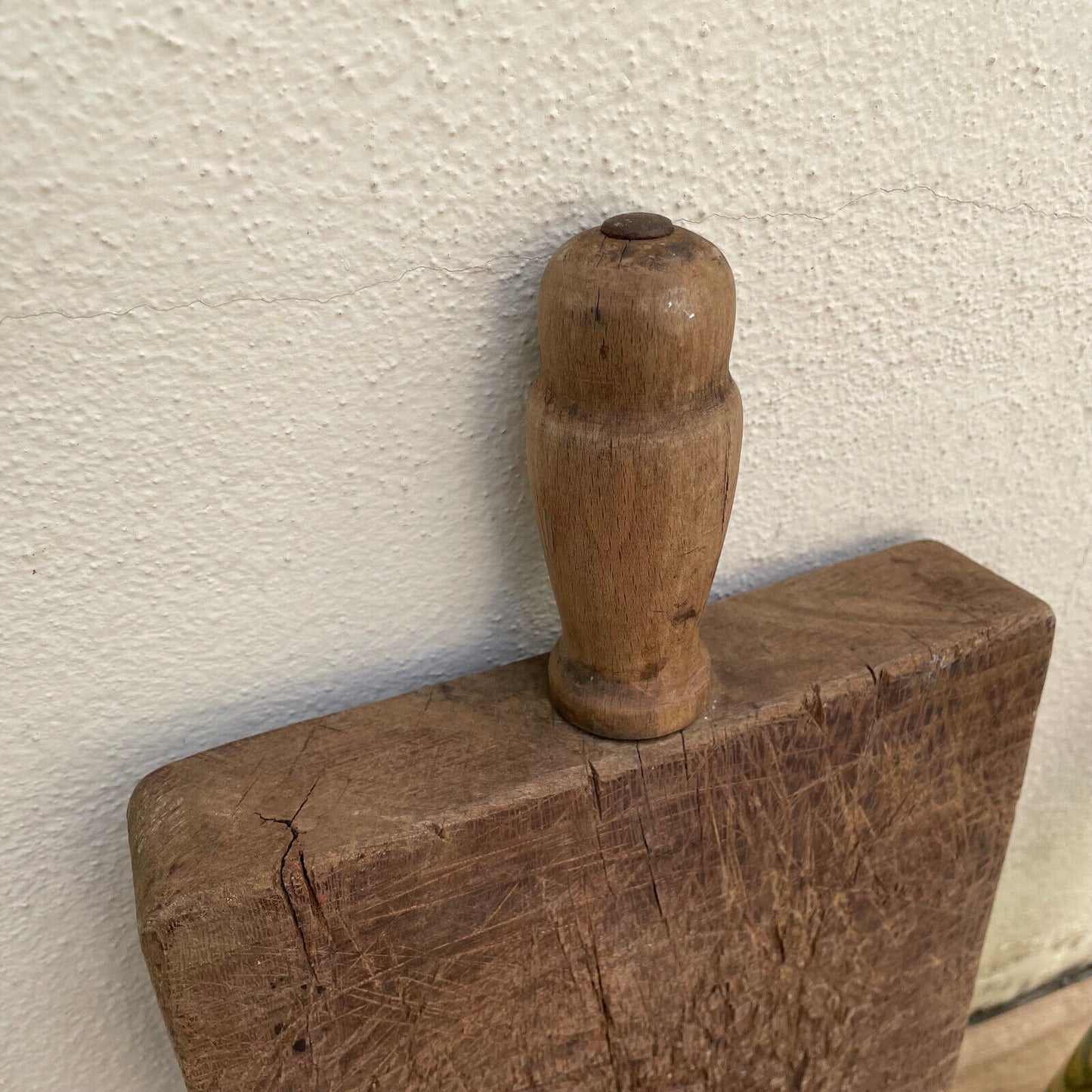 ANTIQUE VINTAGE FRENCH BREAD OR CHOPPING CUTTING BOARD WOOD 1803254