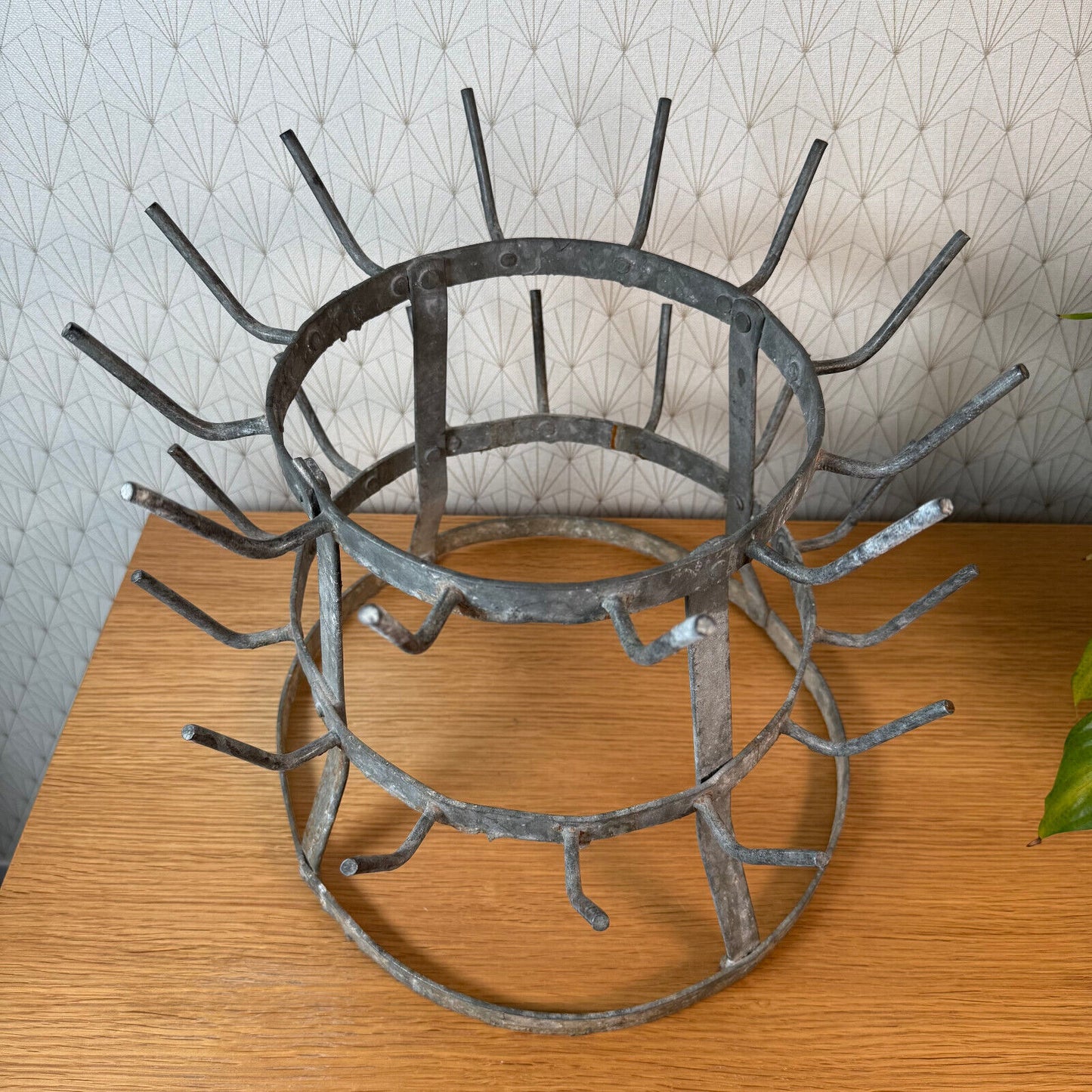 Vintage French Wine Champagne Bottle Drying Wine Rack hanger 2112243 - Fleamarketfrance