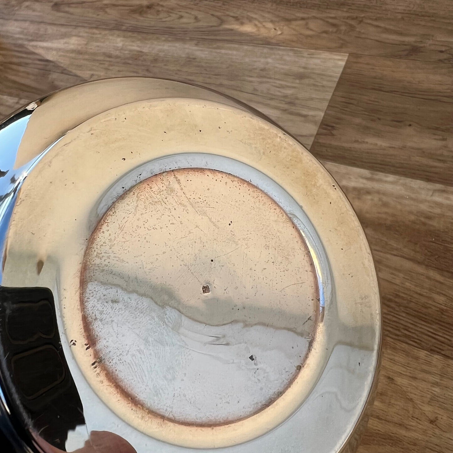 Vintage French Champagne Silverplate Ice Bucket Cooler Head Handles 0903259 - Fleamarketfrance