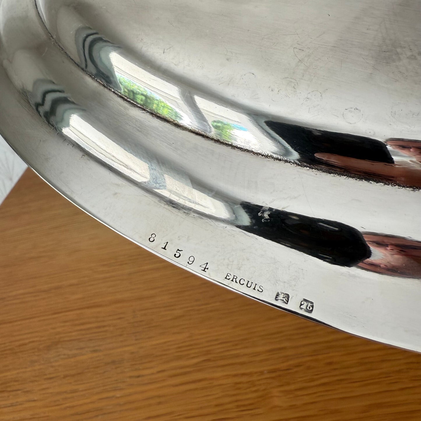 Ercuis Silverplate Tray French Brasserie Oval Serving Platter 19062511 ercuis