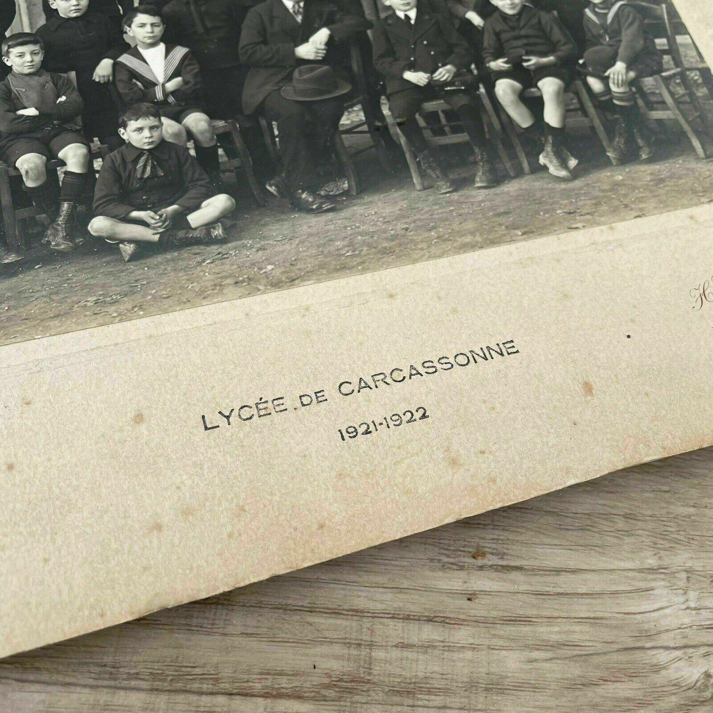 French School Photo Vintage Class Picture Lycee Carcassonne 1922 15022122 Fleamarketfrance