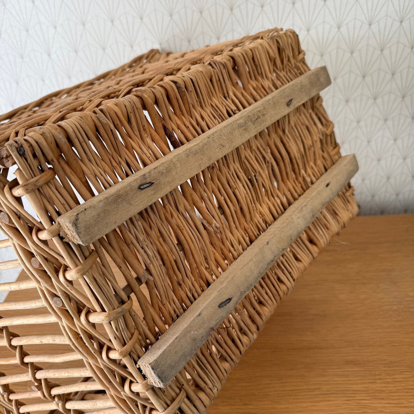 Basket Wicker Rattan Laundry Fruits House vintage french cute 2702253 Fleamarketfrance