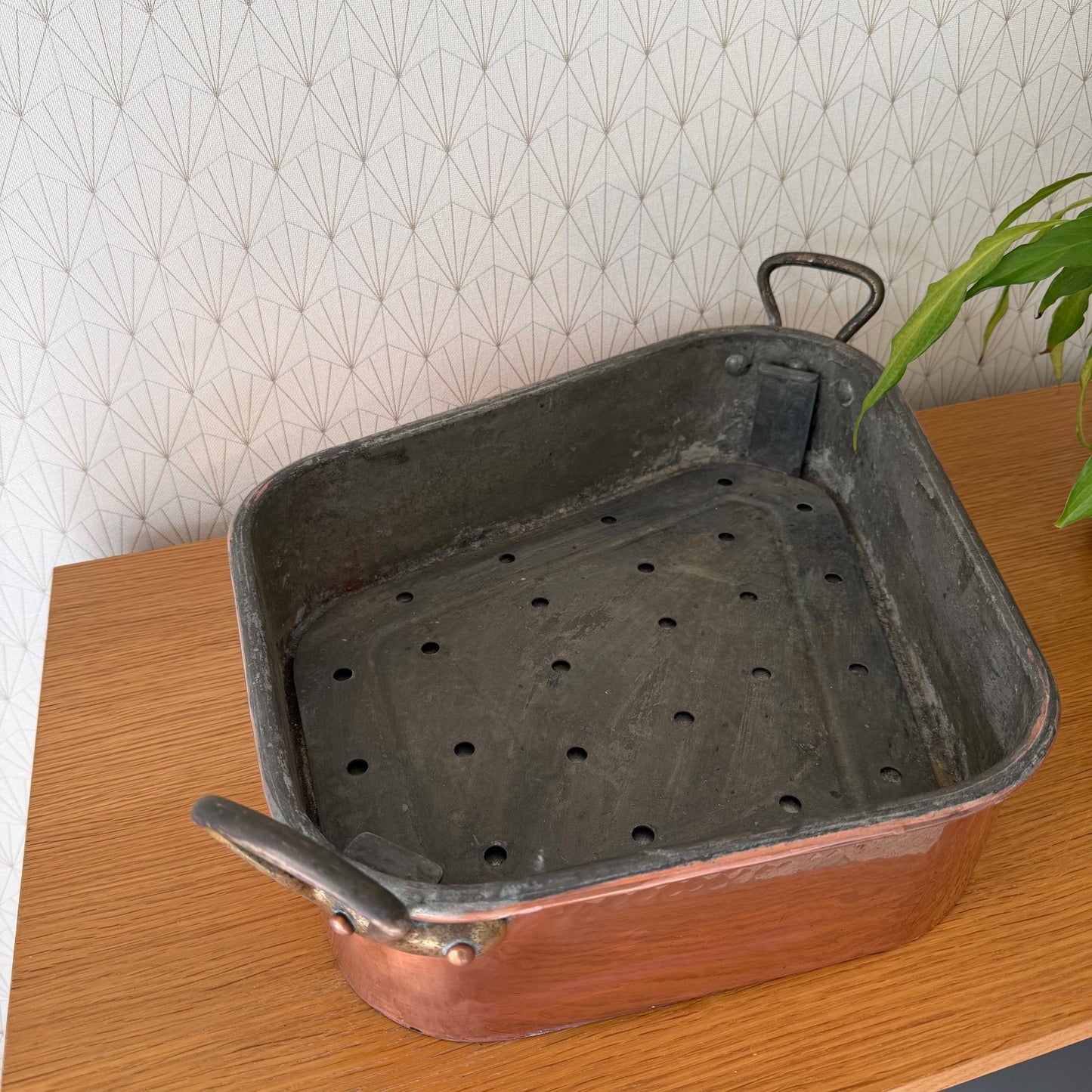 French Copper Fish Poacher Turbot Vintage Turbotiere Cookware 1602261 Unbranded