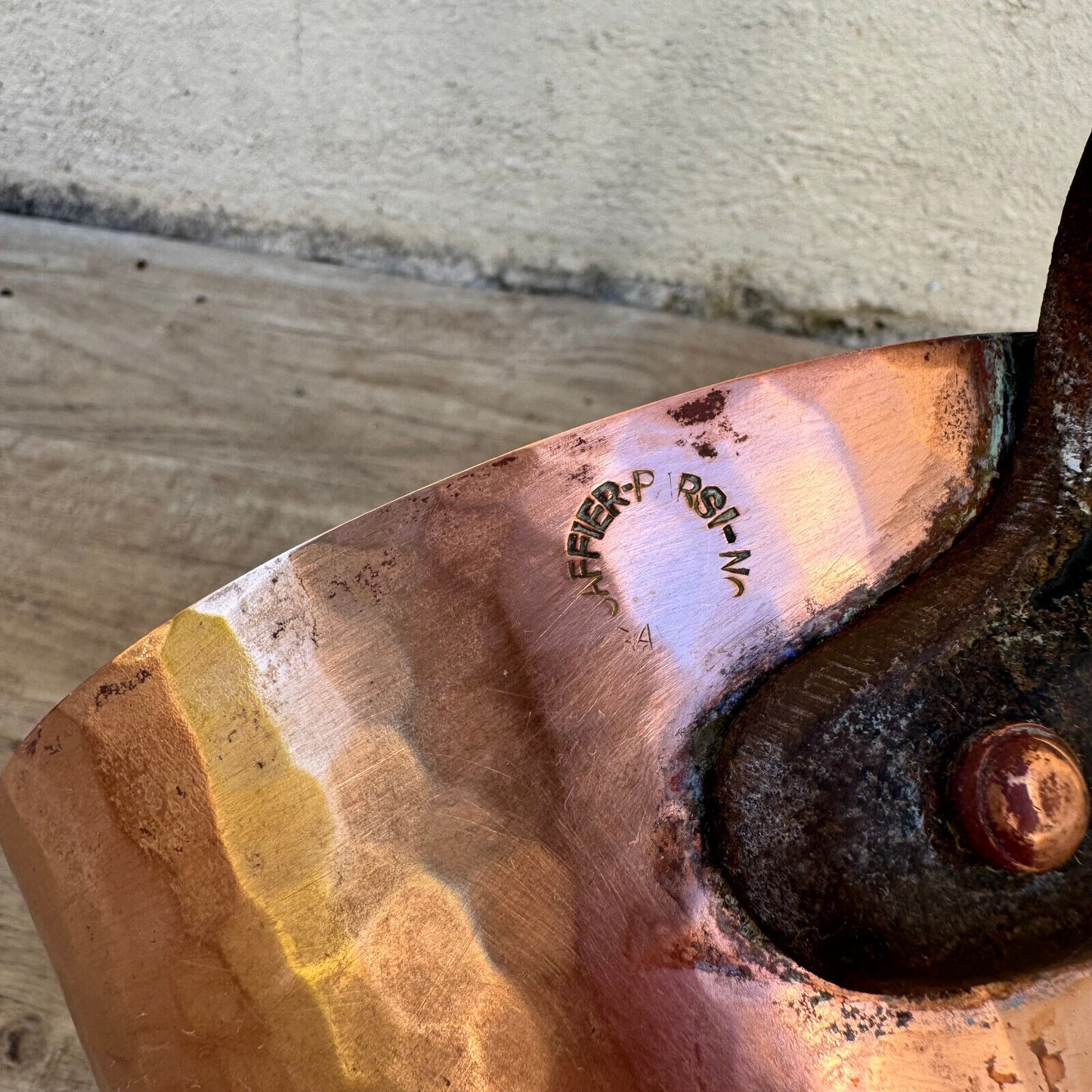 Vintage Pan culinair COPPER made france JAFFIER PARSI AVIGNON windsor 12062422 - Fleamarketfrance