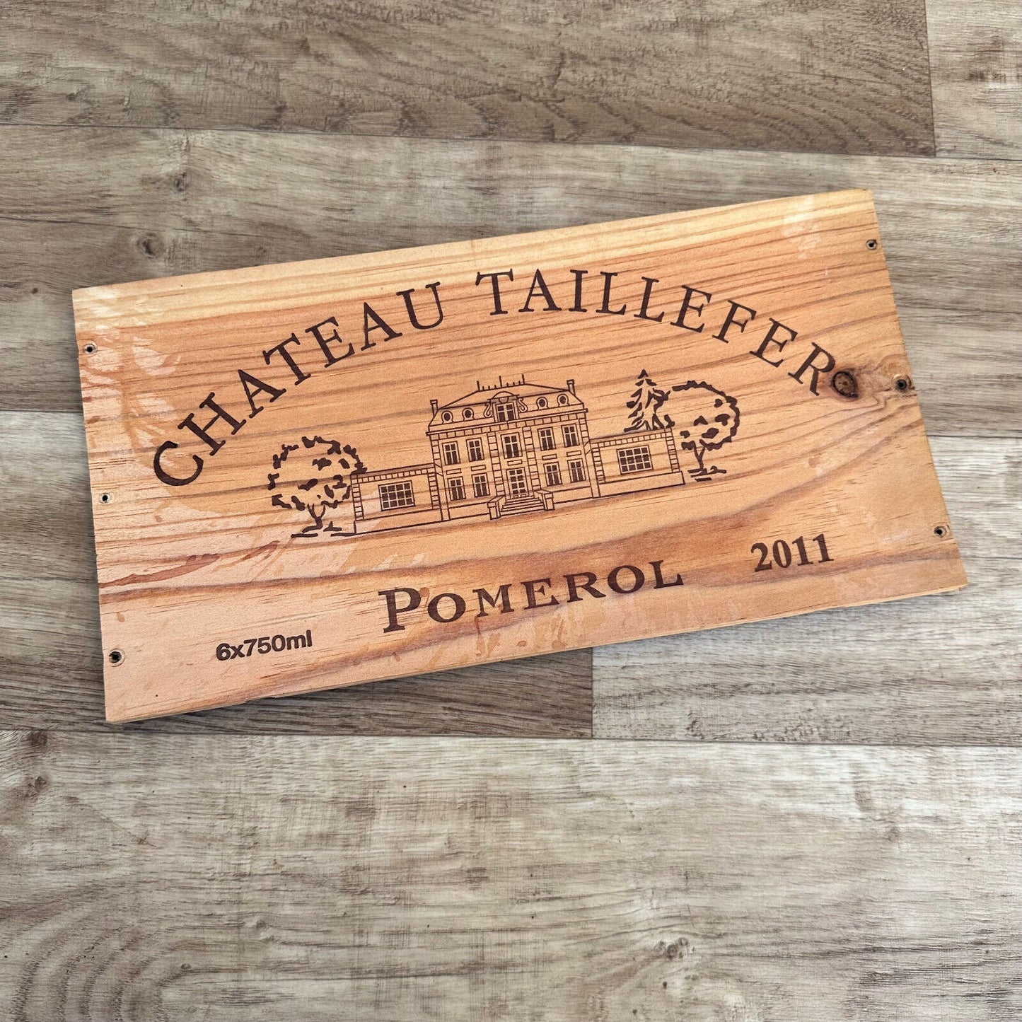 Wine Wood Crate Box Panel Vintage French wall sign POMEROL 10022458 Unbranded