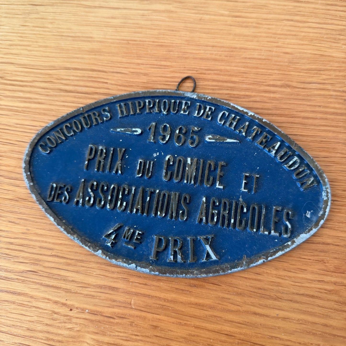 French Agricultural Plaque 1965 Chateaudun Prize Trophy Vintage Award 0802263 Fleamarketfrance