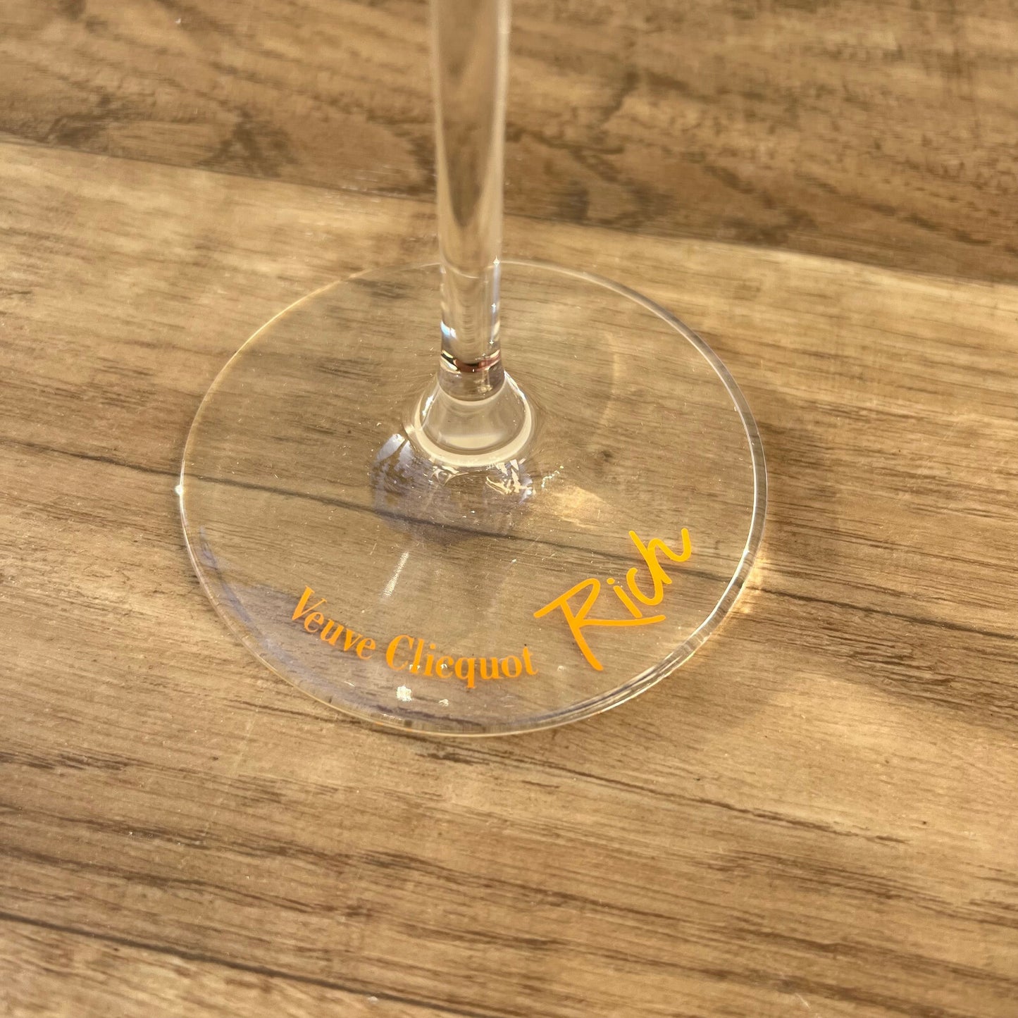 Veuve Clicquot Rich Champagne Glasses Set of 2 French Flutes 0910256 Veuve Clicquot