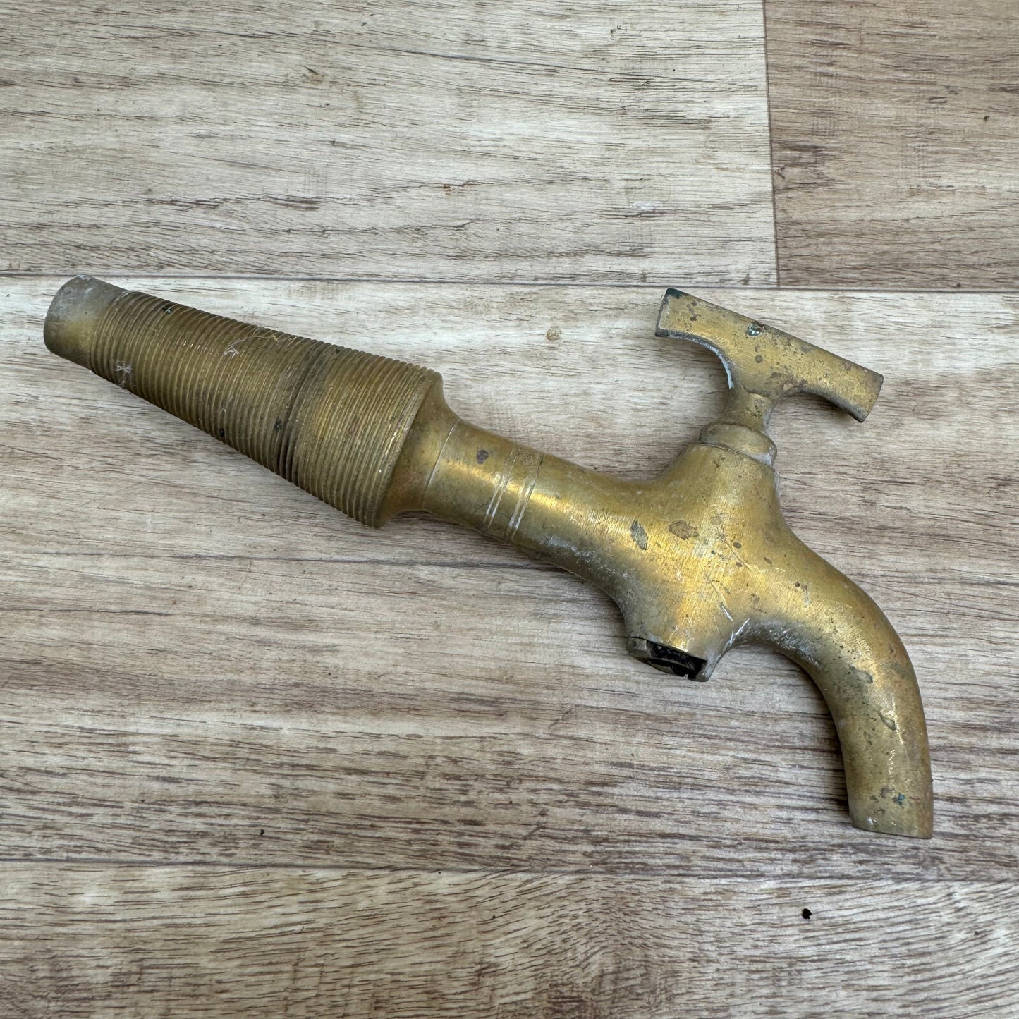 French Brass Faucet Vintage Bronze Water Tap 7.5 Inch Antique 1909243 Fleamarketfrance