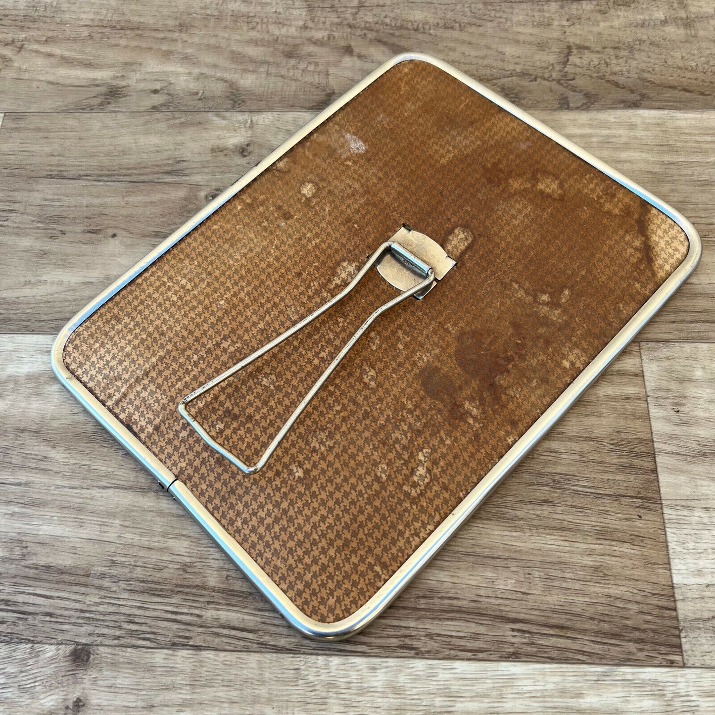Vintage French metal bathroom STANDING MIRROR 01032212 Fleamarketfrance