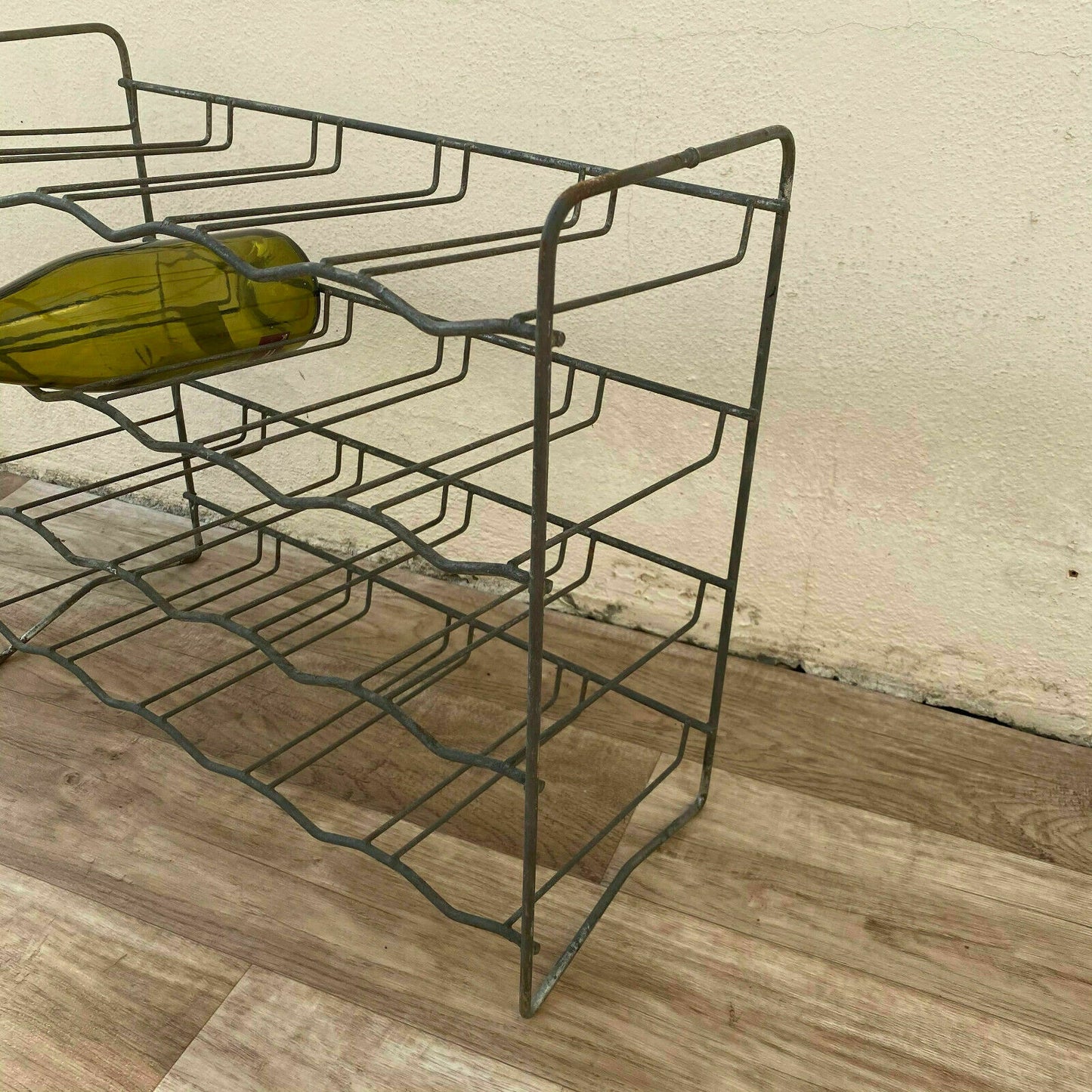 Vintage French Wire Wine Rack Metal 20 Bottles 1930s-50s 16062124 Unbranded