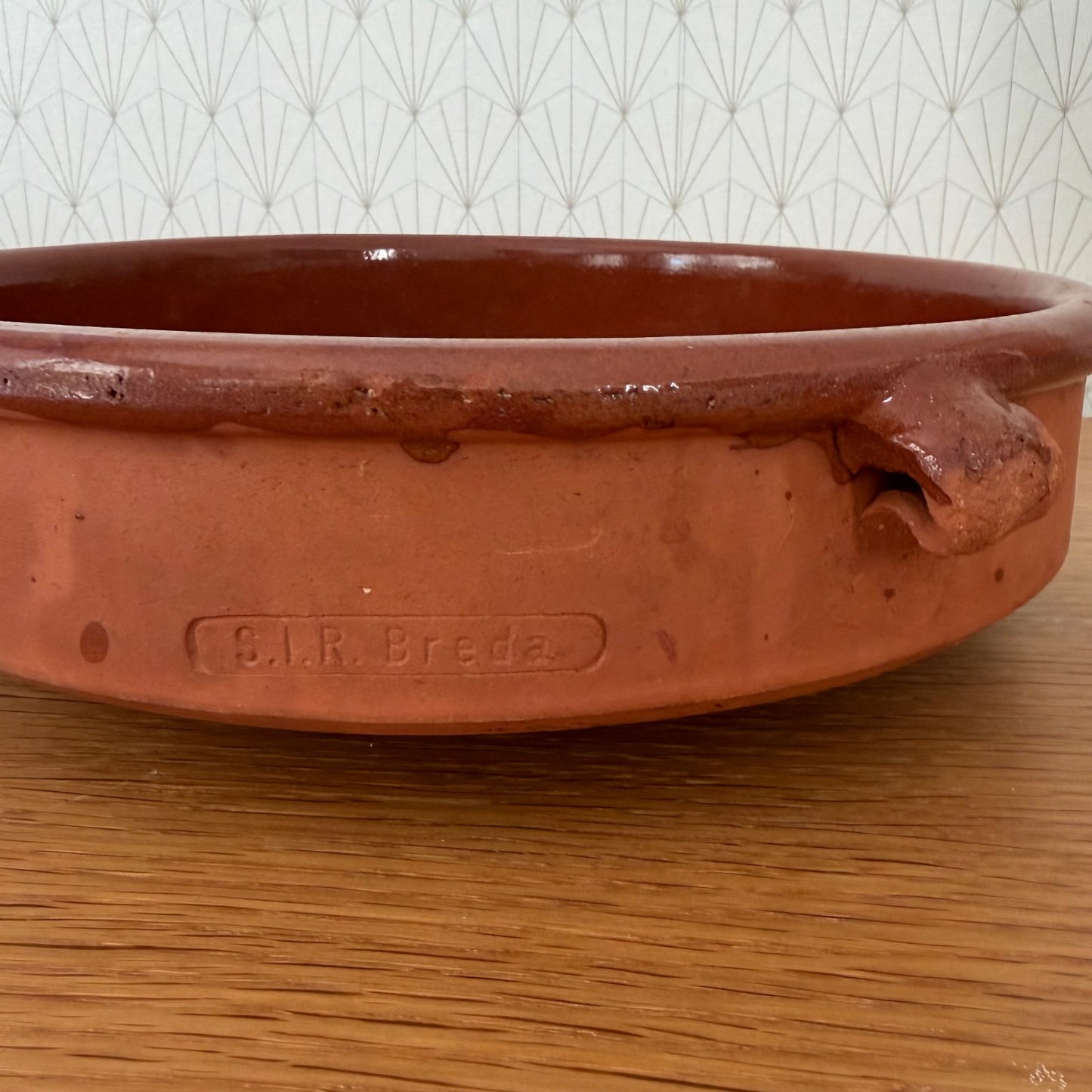 French Terracotta Tian Bowl Provence Vintage Pottery 04092623
