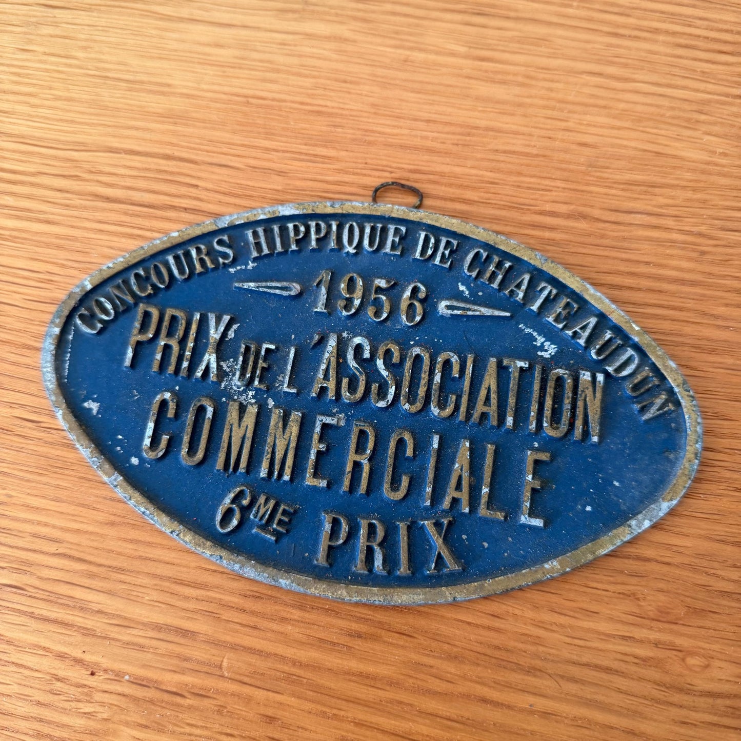 French Vintage Equestrian Trophy Plaque Chateaudun Horse Show 1956 0802266 Fleamarketfrance