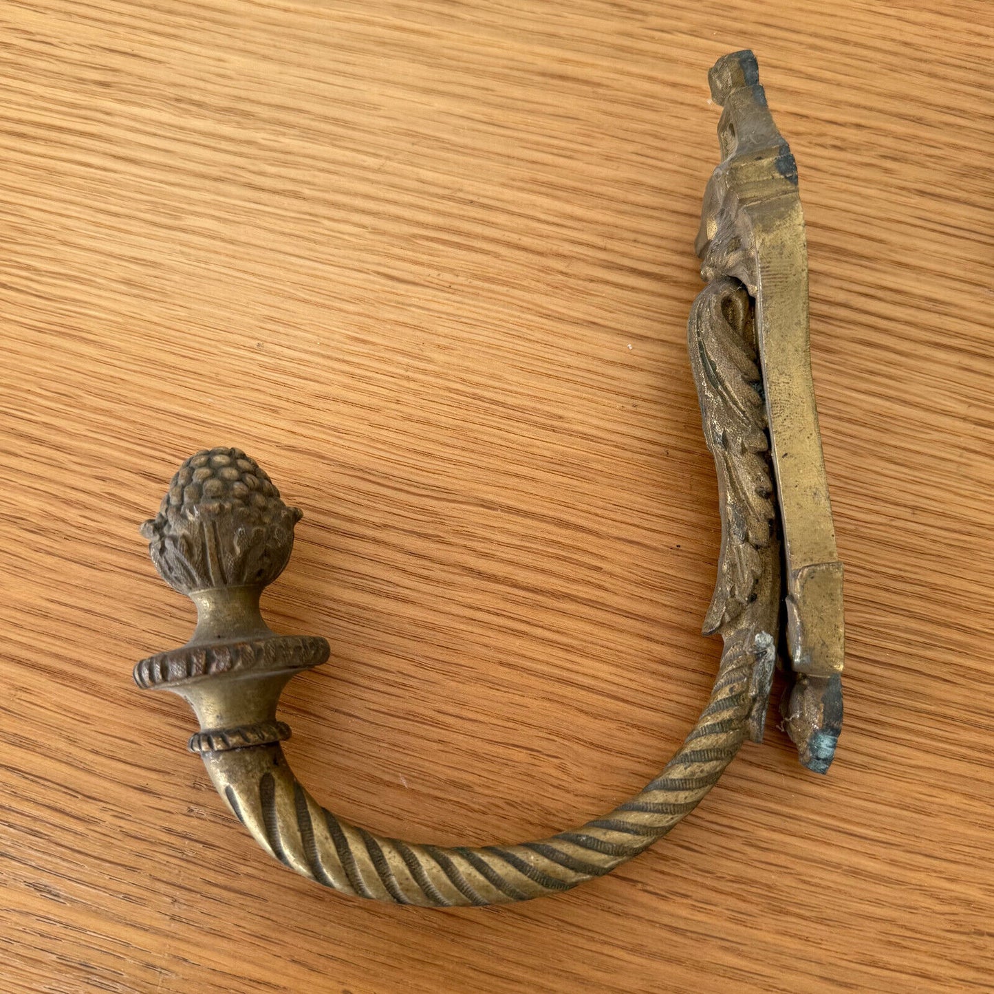 Vintage French Pair of Brass Curtain Tiebacks hooks for Window Drapes 2401255 Fleamarketfrance