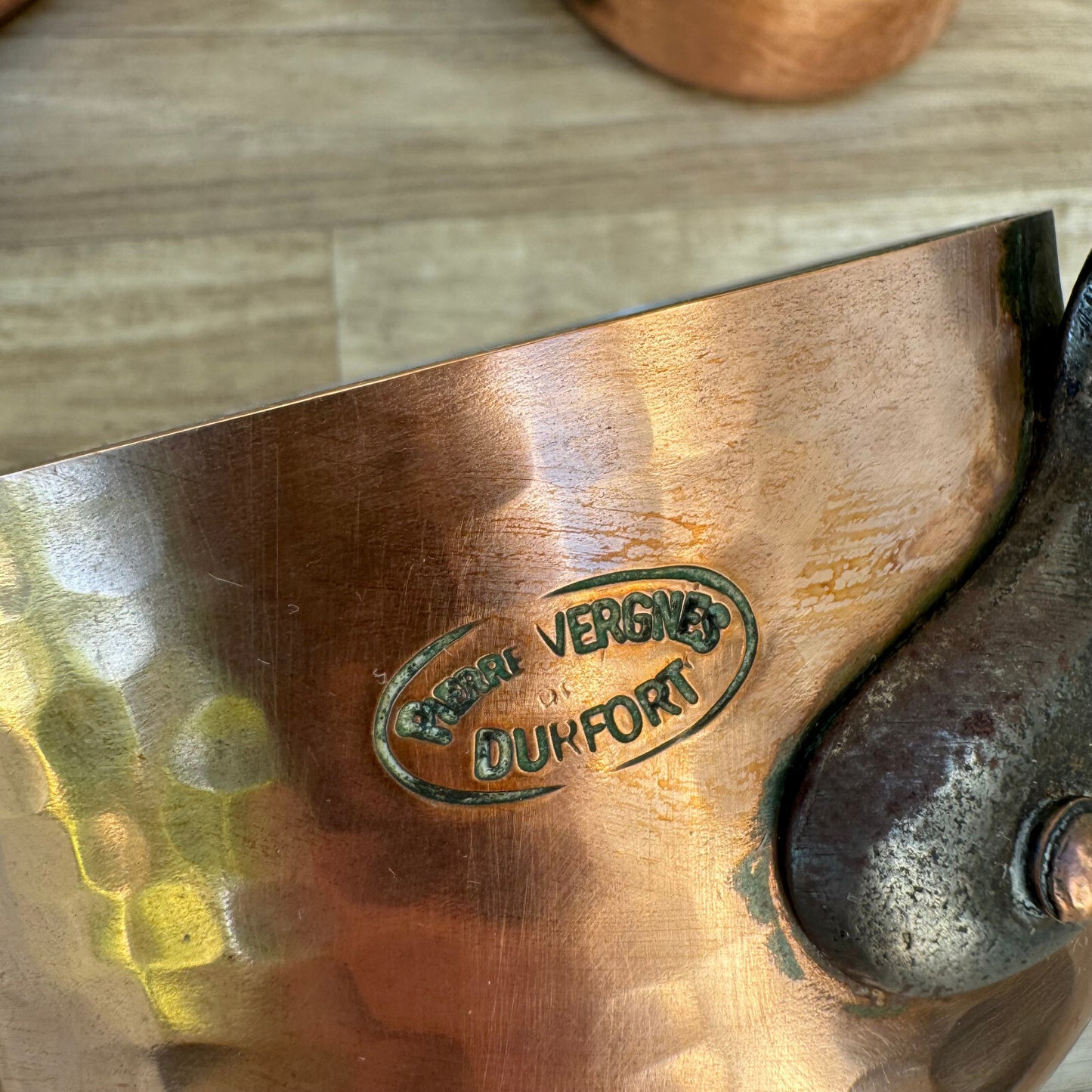 French Copper Saucepans Set Vergnes Durfort Vintage Cookware France 1206248 Unbranded