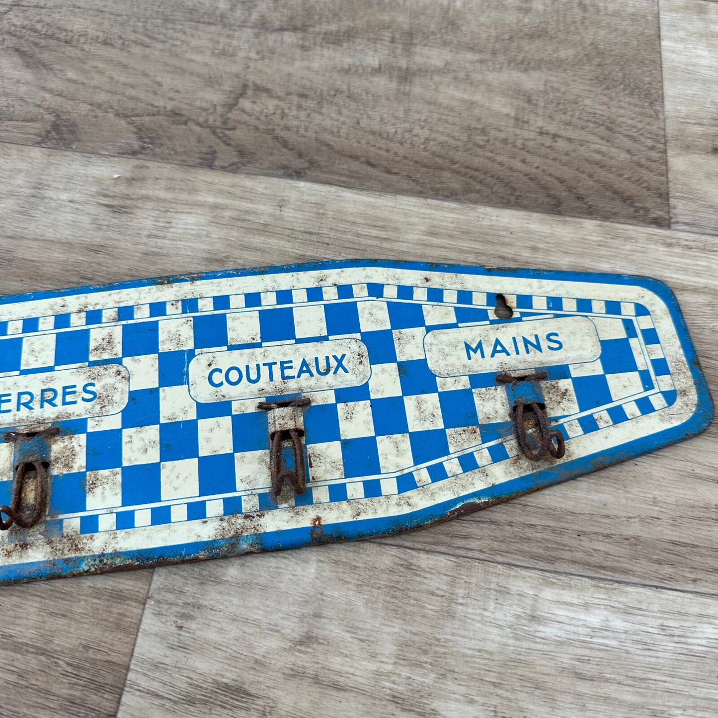 Vintage French Kitchen Towel Rack Metal Wall Hanging Dishcloth Holder 1206237 Unbranded