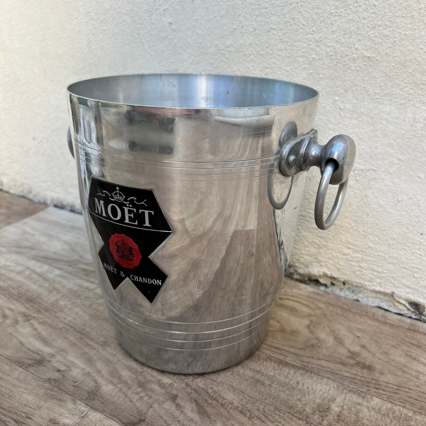 Vintage French Moet Chandon Ice Bucket Champagne Cooler Silver Metal 2906238 Fleamarketfrance