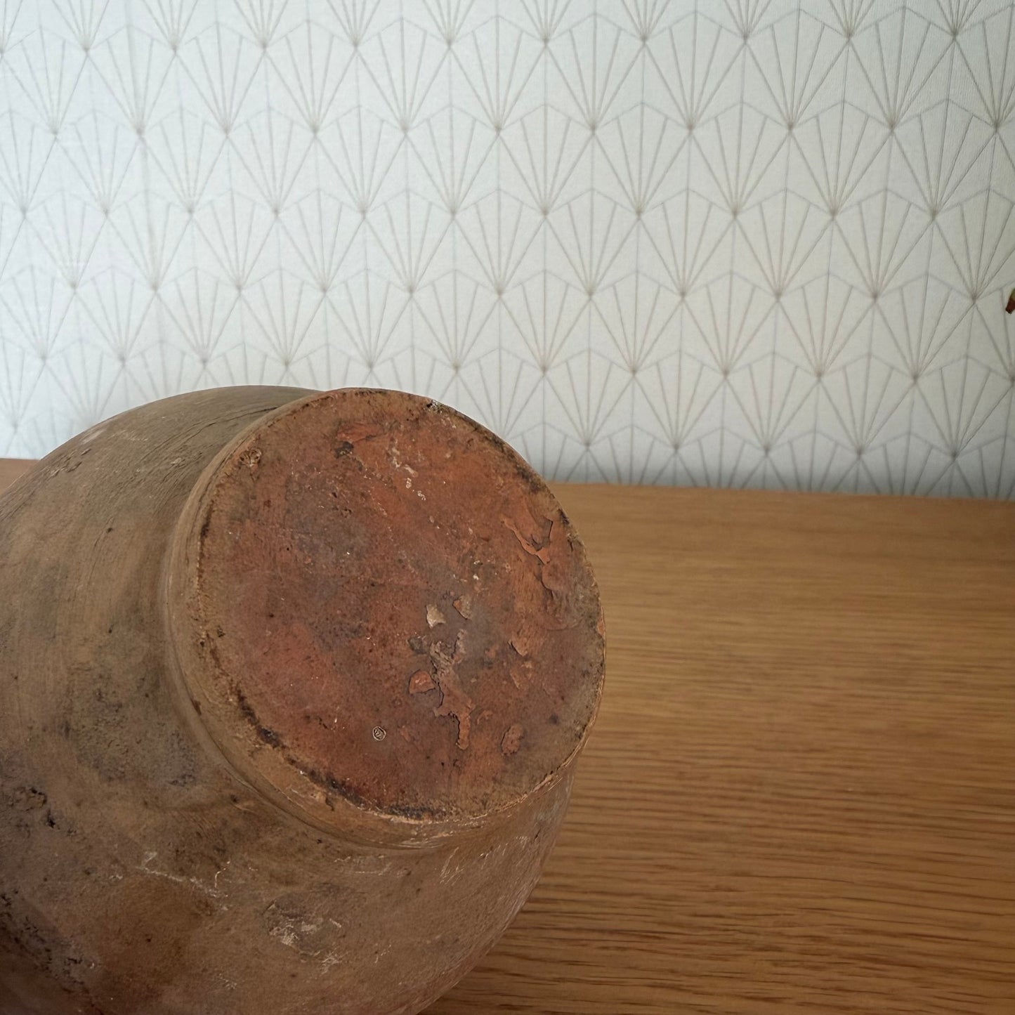 HANDMADE GLAZED BROWN ANTIQUE FRENCH HONEY POT TERRACOTTA 20102514