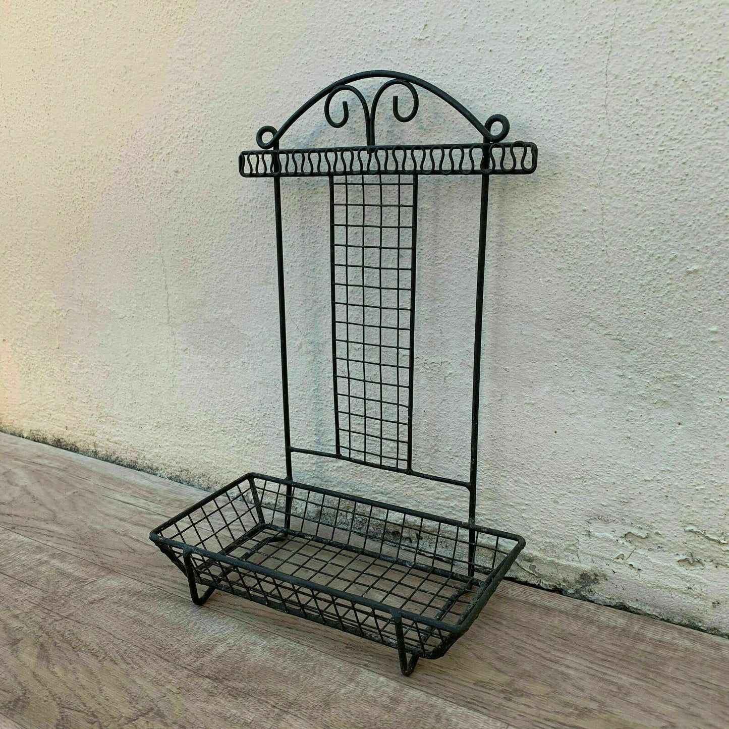 French Wire Kitchen Organizer Soap Holder Rack Vintage Wall Mount 2506192 Unbranded