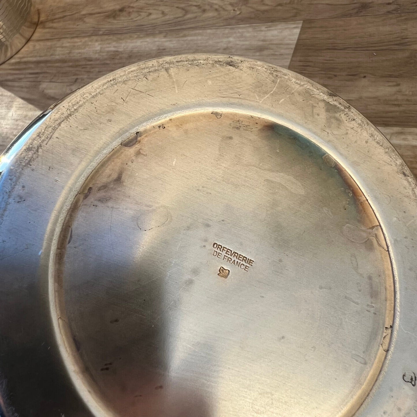 Vintage French Champagne Silverplate Ice Bucket Cooler Stamped 09032513