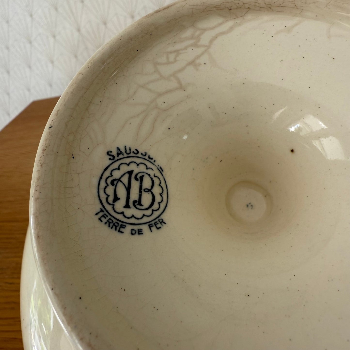 French fruits bowl compotier Saussure Salins pedestal 1707254