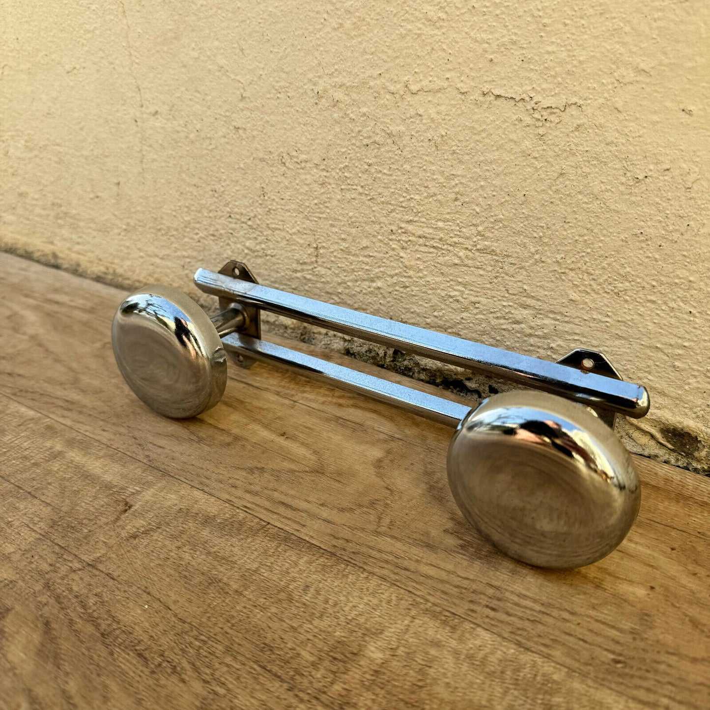 Vintage French Metal 2 Hook Coat Rack/Wall-Mounted Entryway Storage 31012410 Unbranded