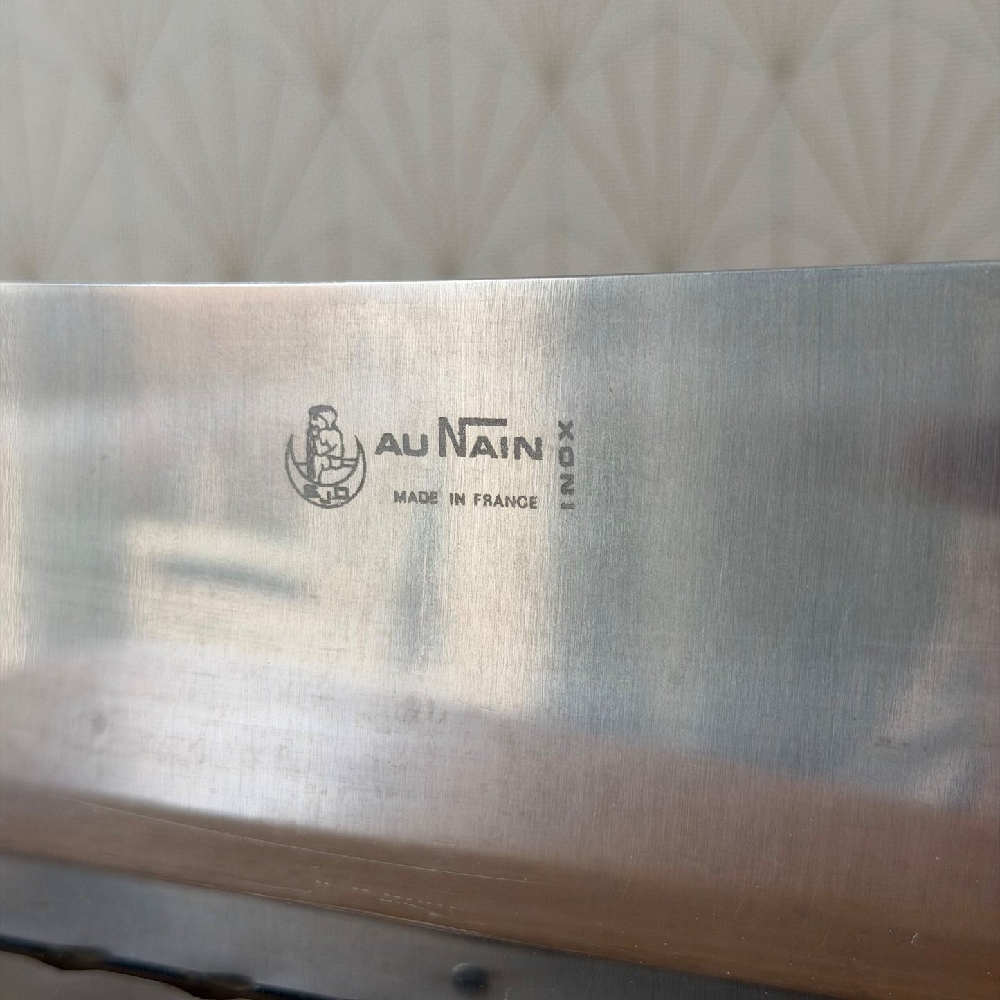 Vintage French Au Nain Professional Bread Slicer Wooden Stand 1512254 Fleamarketfrance
