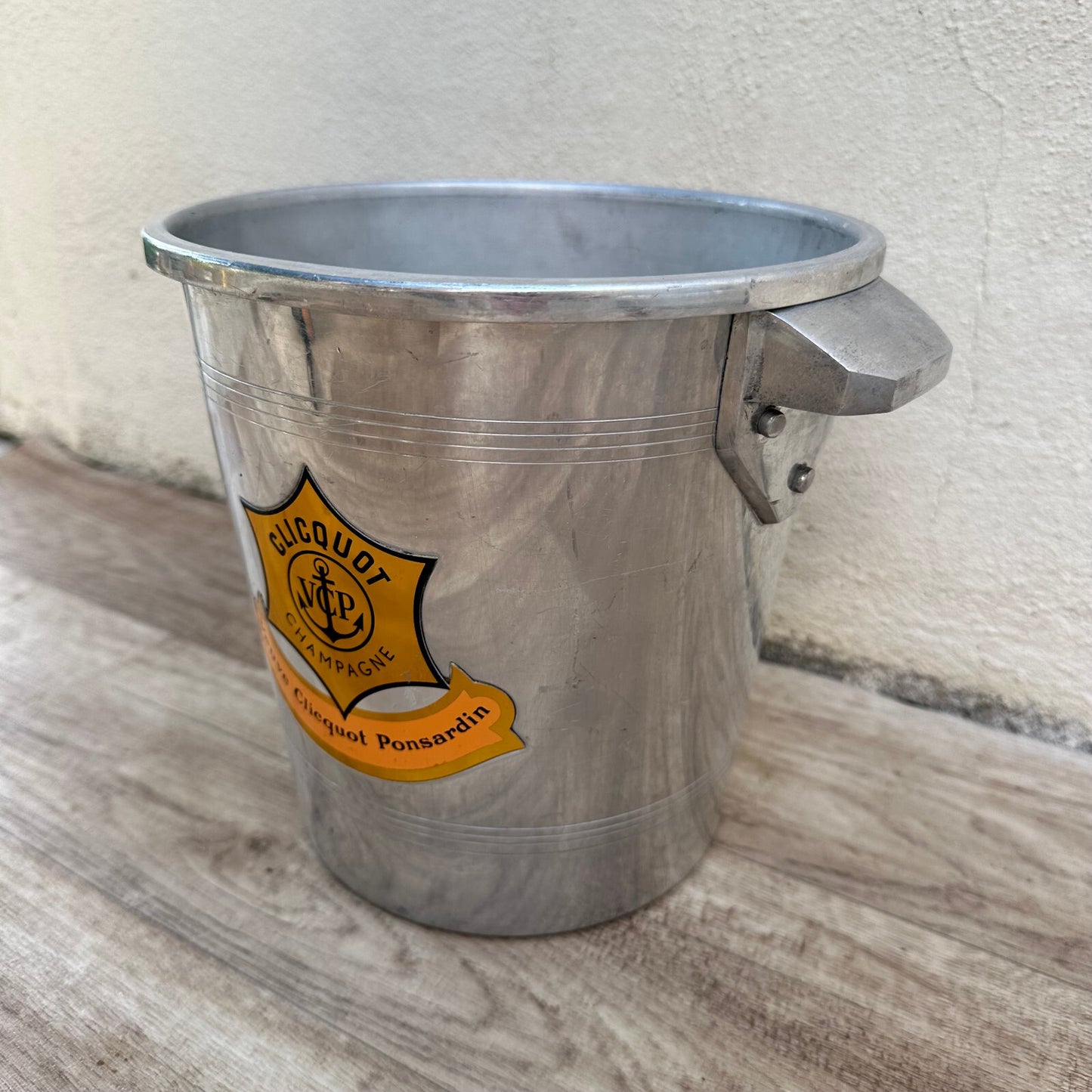 Vintage French Veuve Clicquot Champagne Bucket Aluminum Ice Cooler 2802252 Veuve Clicquot