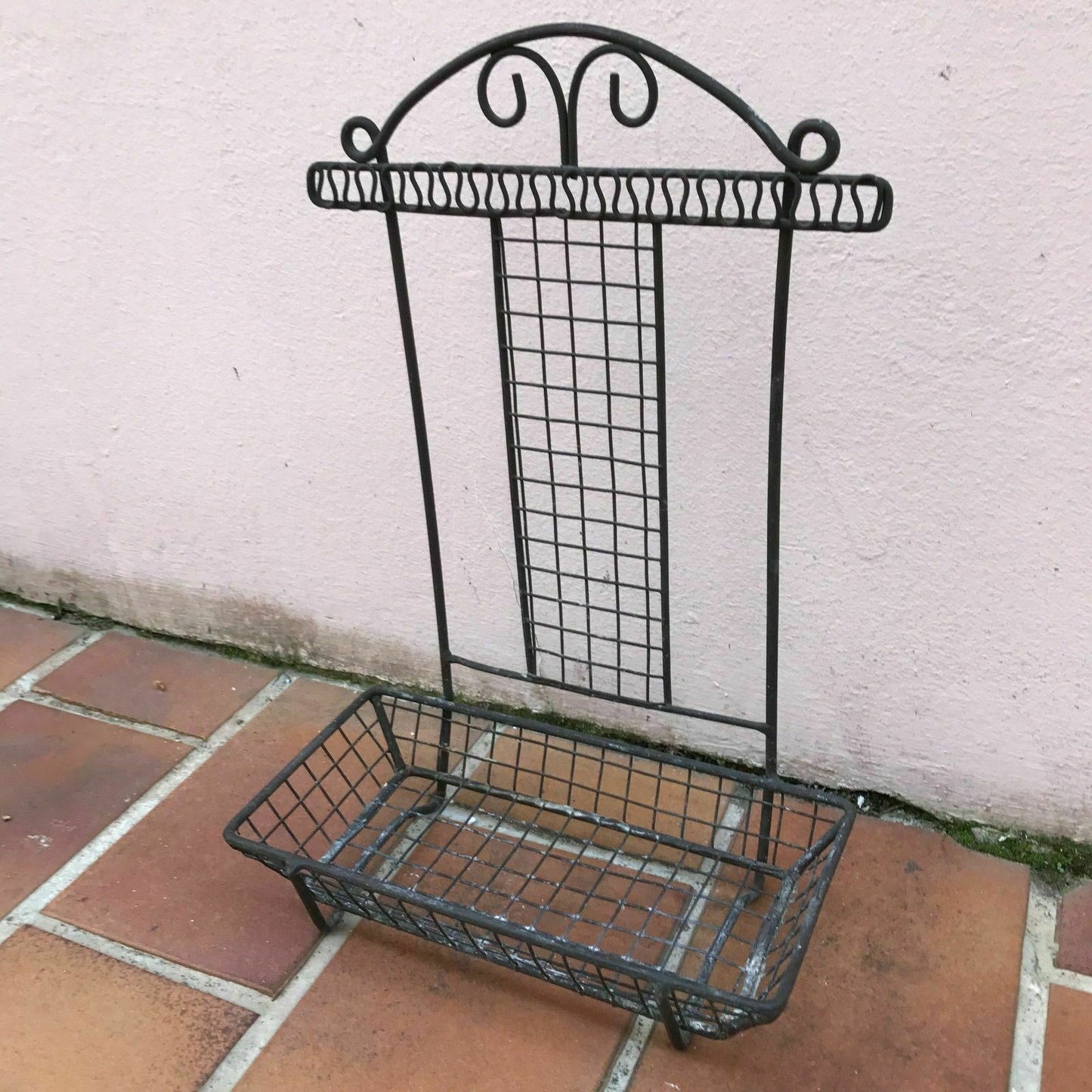 French Wire Basket Vintage Metal Kitchen Organizer Soap Dish Sponge Holder Unbranded