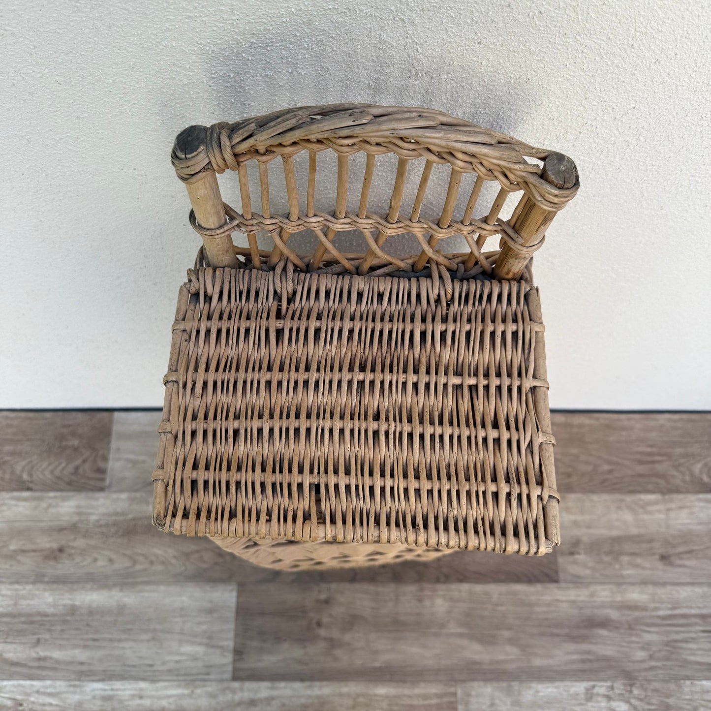 French bread basket wicker rattan storage organizer display bakery 1209255