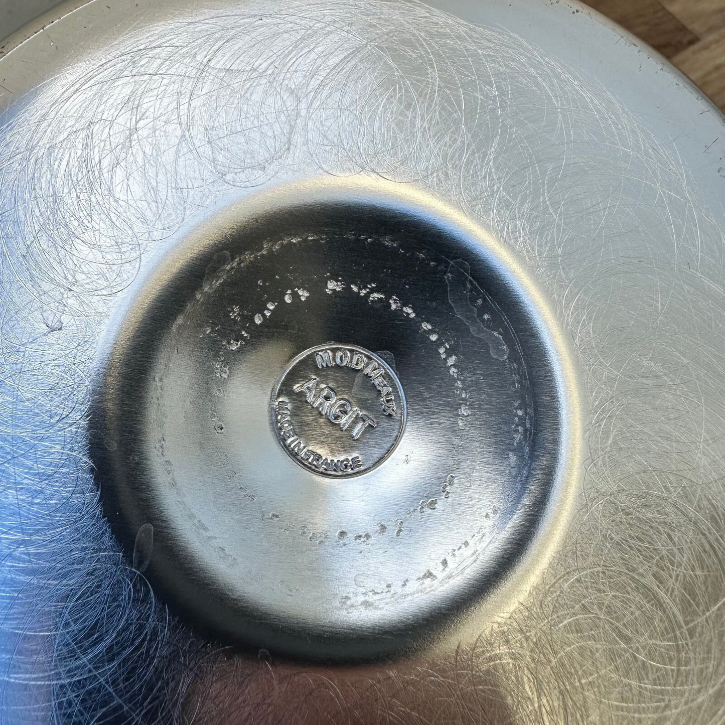 French Champagne Cooler Silver Metal Ice Bucket Besserat Bellefon 07122315 Besserat de Bellefon