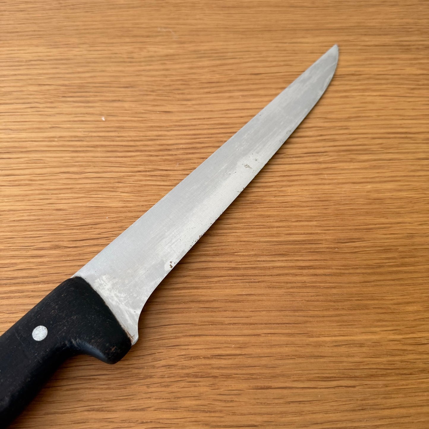 French Butcher Knife Vintage Carbon Steel Blade Kitchen Cutlery 3007257 Unbranded