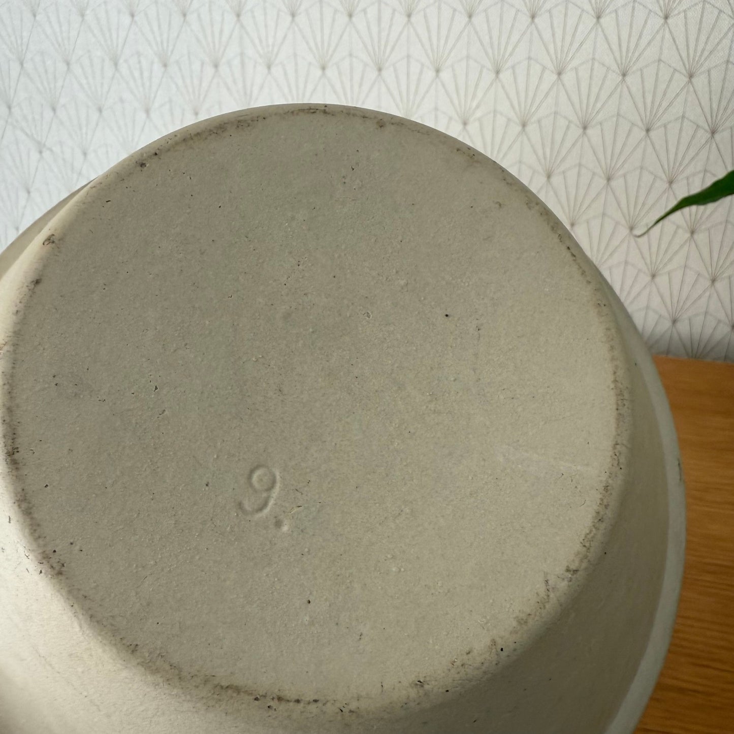 VINTAGE FRENCH STONEWARE TIAN SALAD MIXING BOWL TERRINE 11" 0409255