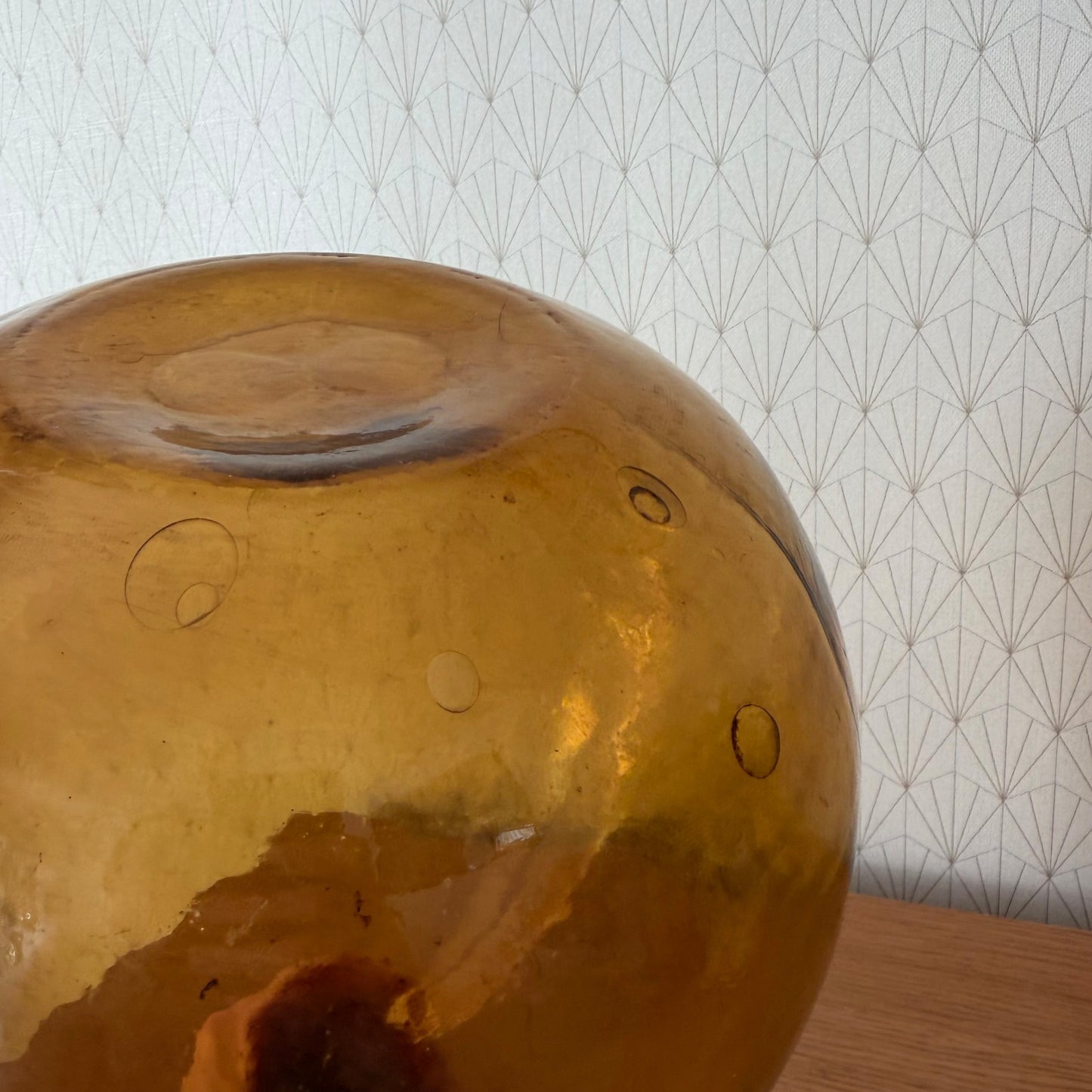 Antique French Dame Jeanne Amber Glass Demijohn Wine Bottle 1107262 Fleamarketfrance