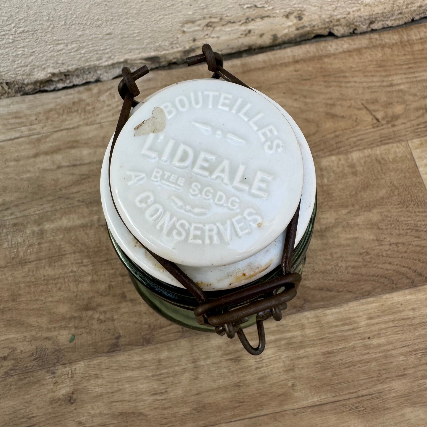 Vintage French Canning Jar La Lorraine L'IDEALE Glass Preserving 30062420 Fleamarketfrance