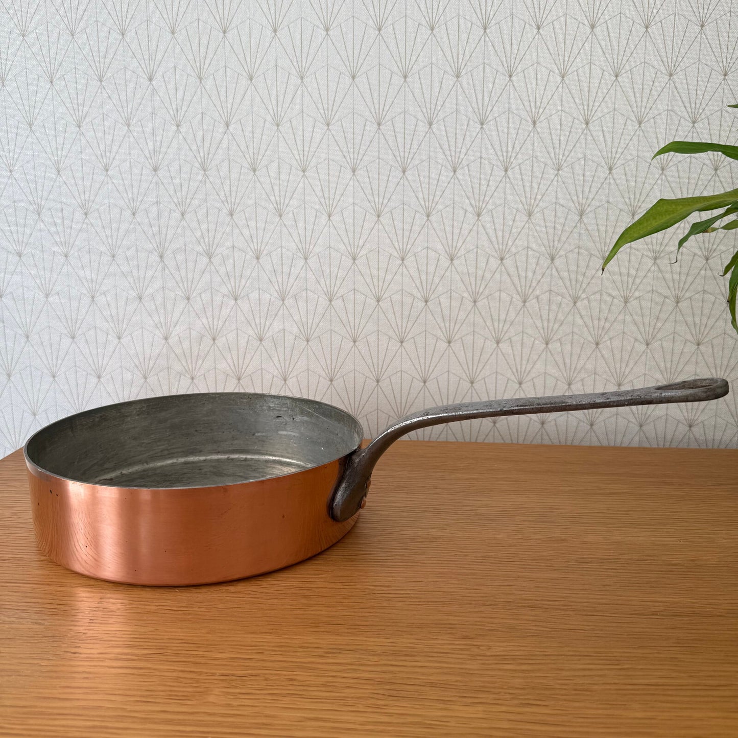 French Copper Saute Pan Villedieu Serie Speciale Vintage Cookware 12062515 Unbranded