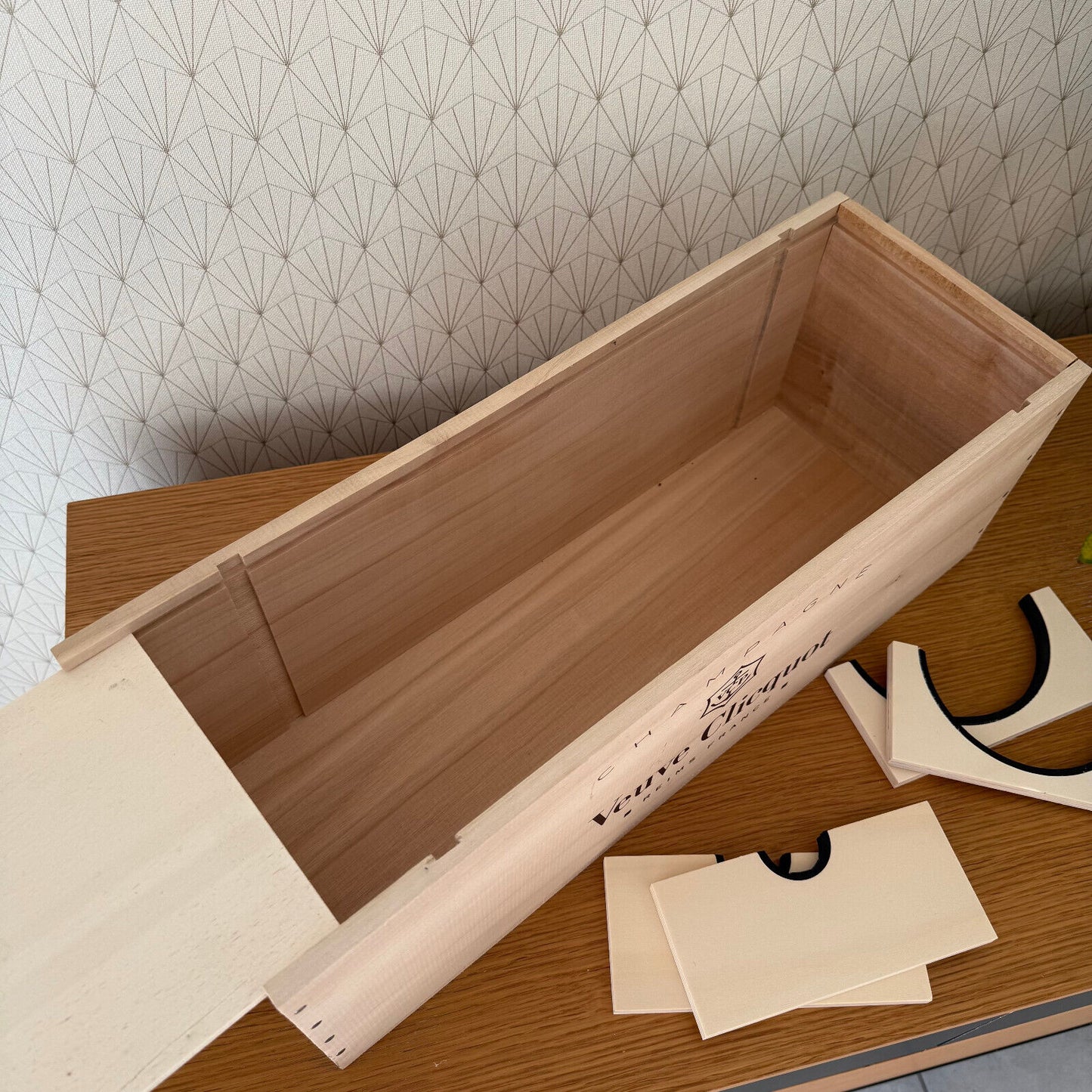 French Jeroboam Veuve Clicquot Champagne Bottle Crate Box 20 3/4" 2101251