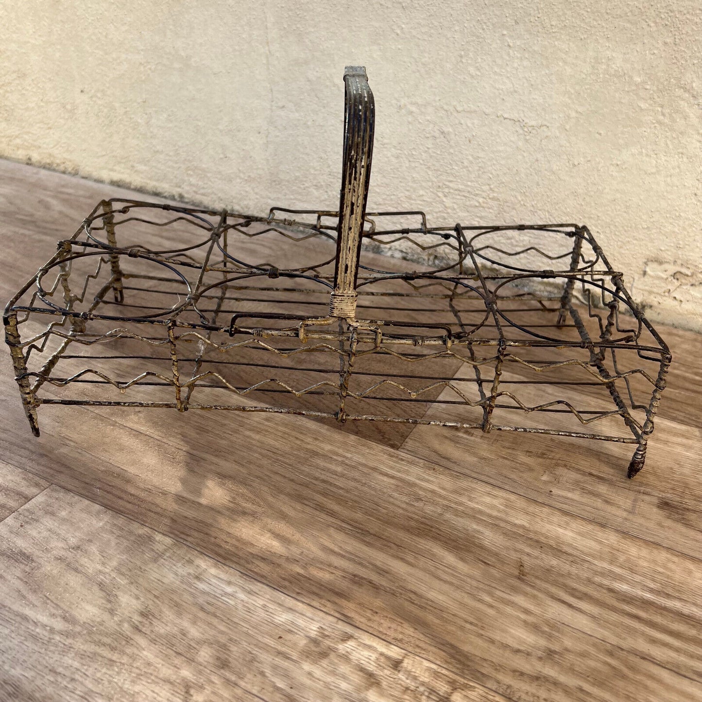 Antique Collector FRENCH WIREWARE Glass/Bottle/Tumbler RACK CARRIER 2310227 Fleamarketfrance