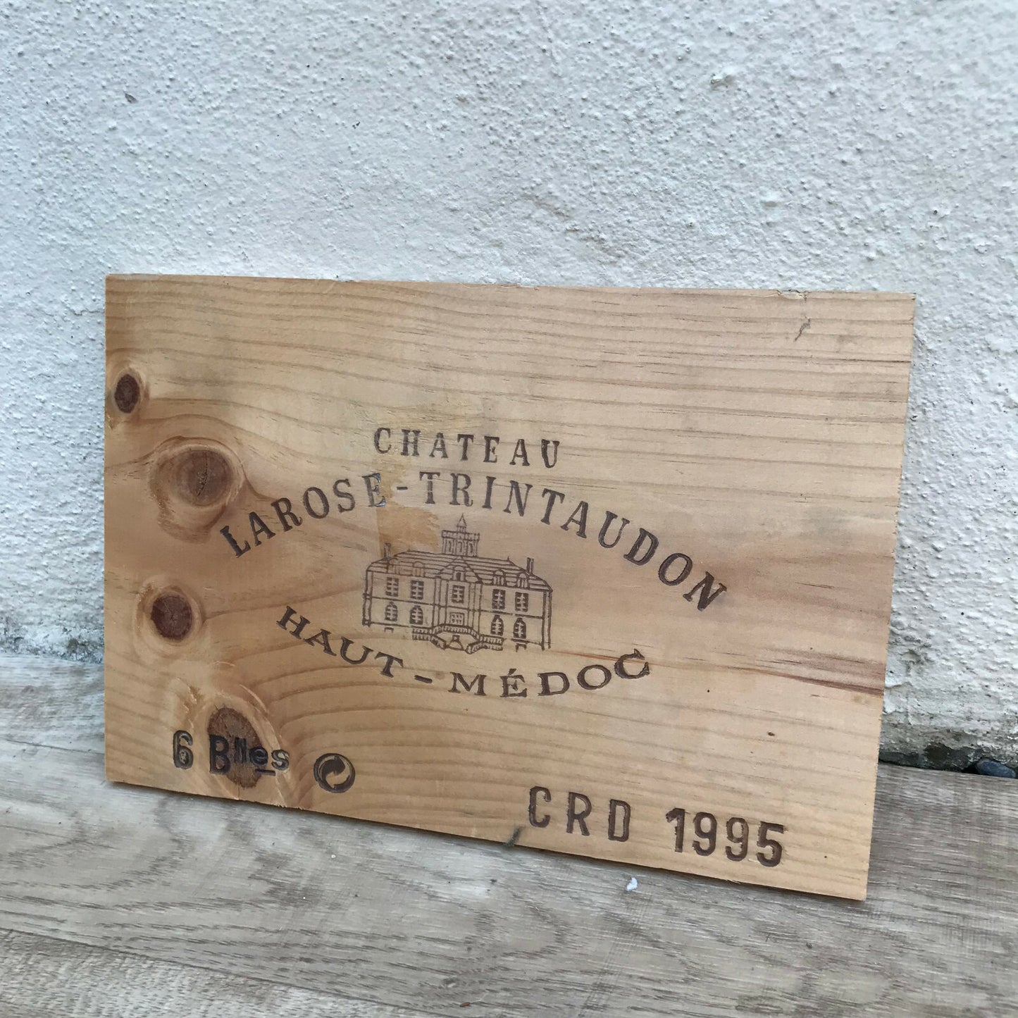 French Wine Crate Panel Chateau Larose-Trintaudon Bordeaux 1995 08032219 Château Larose-Trintaudon