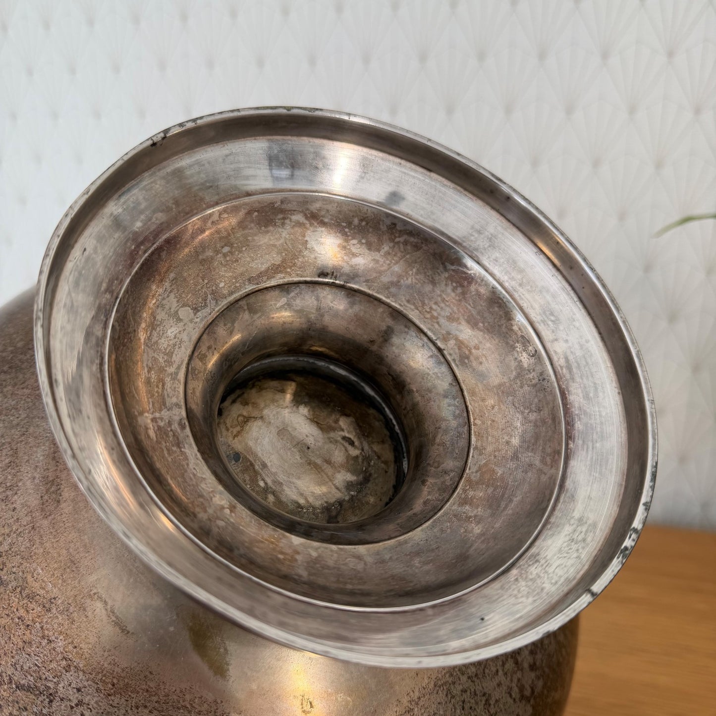 French Silverplate Champagne Bucket Wine Cooler Bricout Vintage 1950 0505266 Unbranded