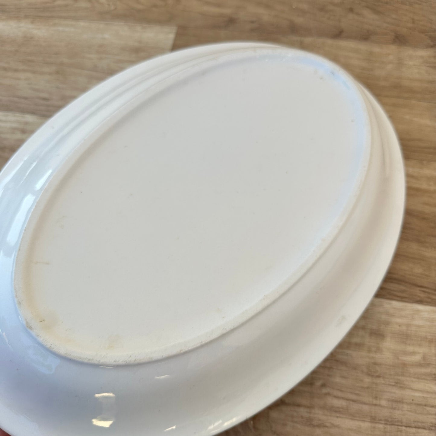 Vintage French Ironstone Platter White Oval Serving Dish 15" Provence 1106234 Unbranded