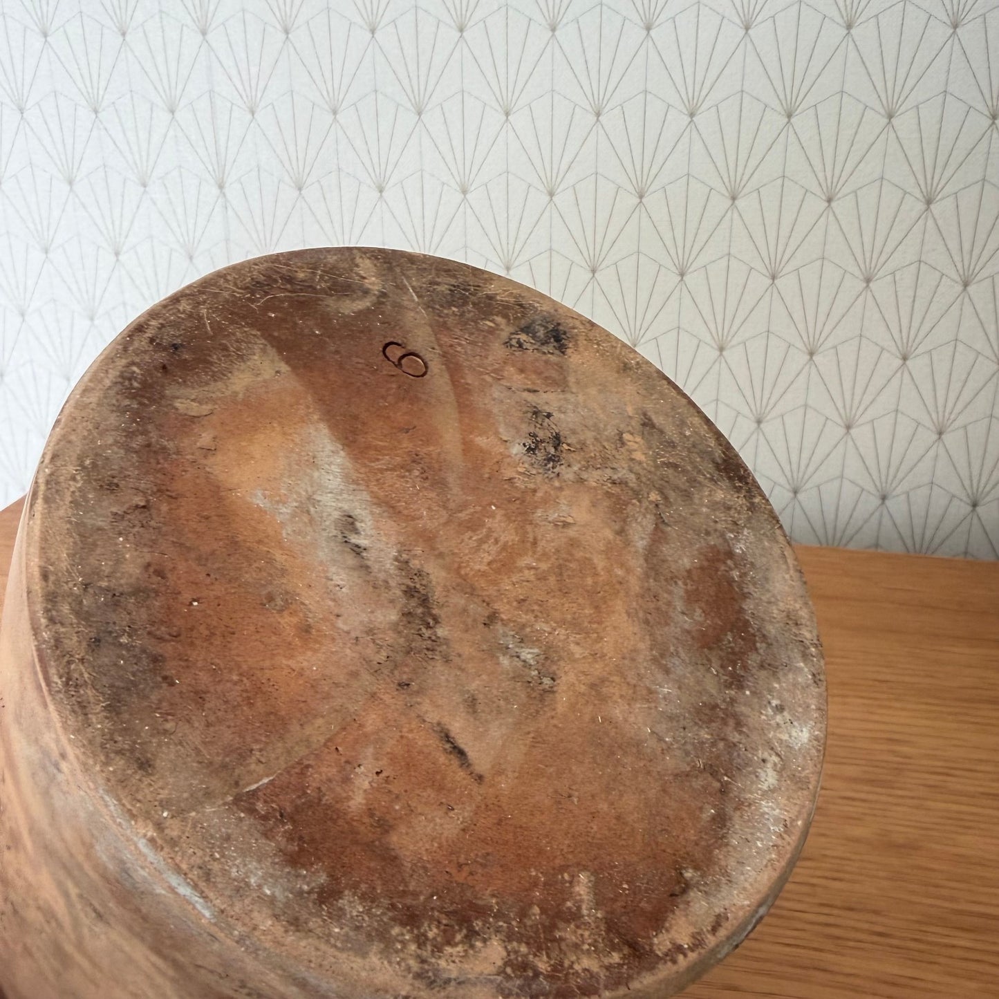 HANDMADE GLAZED TERRA COTTA ANTIQUE FRENCH CONFIT POT 6 3/4" 2510258