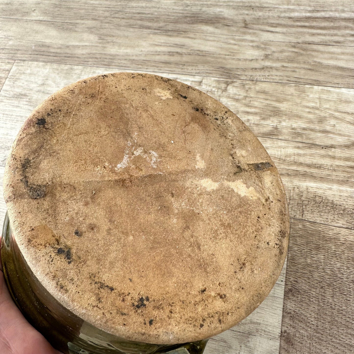 Vintage FRENCH GLAZED CLAY TERRINE 1302234 Unmarked