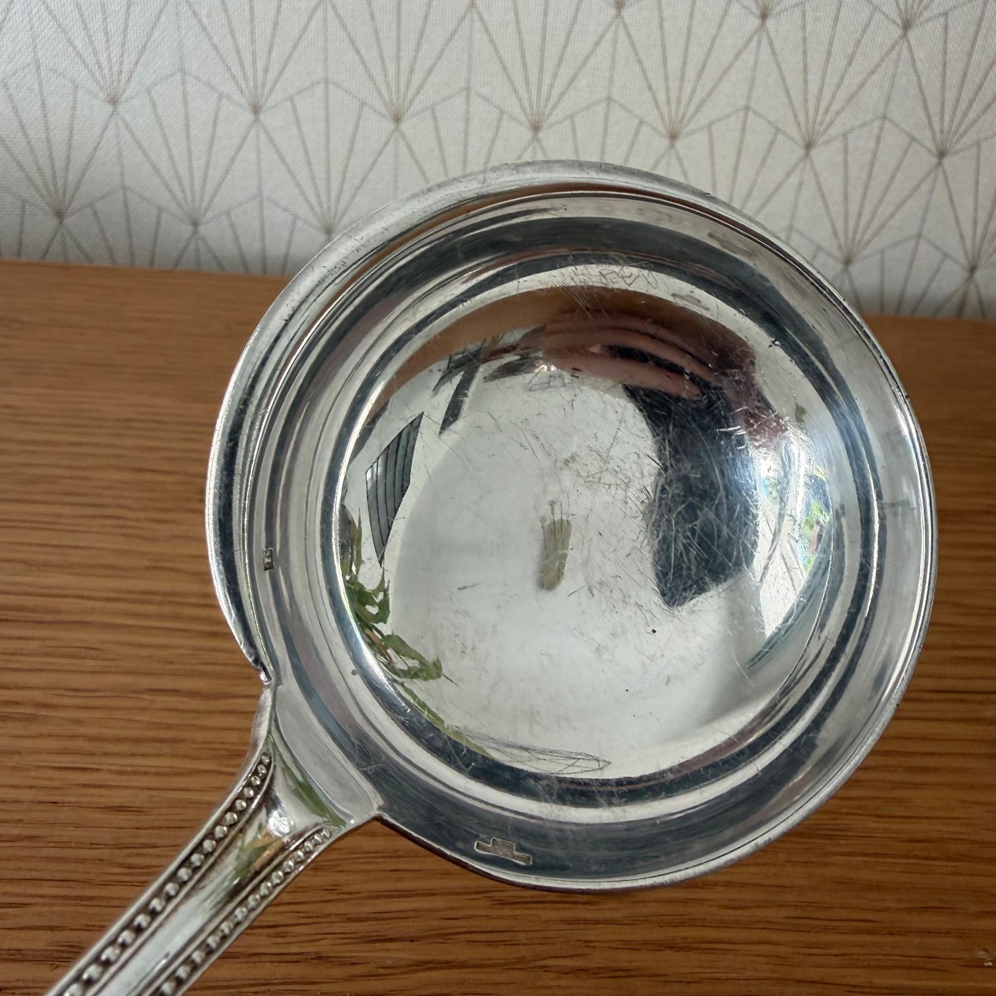 CHRISTOFLE France Pearl Silver-plated Dessert Ladle 2607264 Christofle