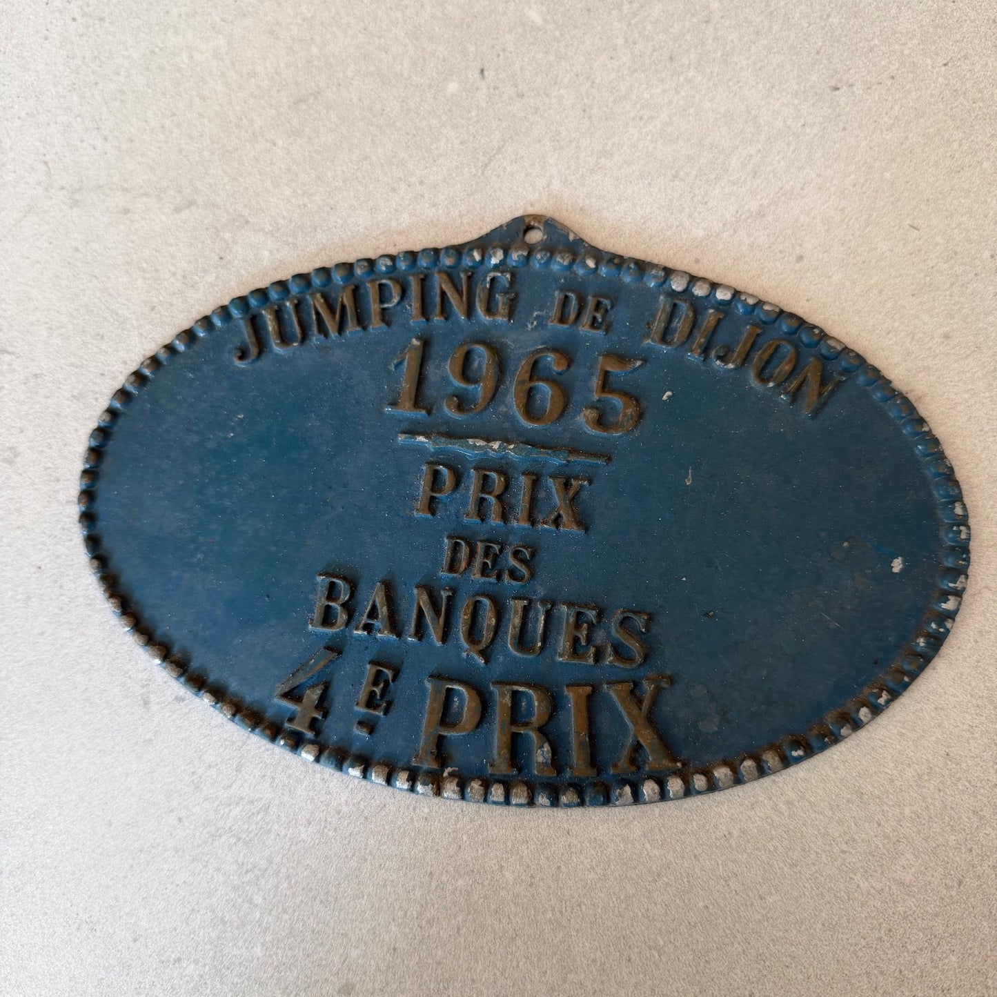 French Vintage Agriculture Plaque Trophy Award Animals Prize Sign 1965 08022621 Fleamarketfrance