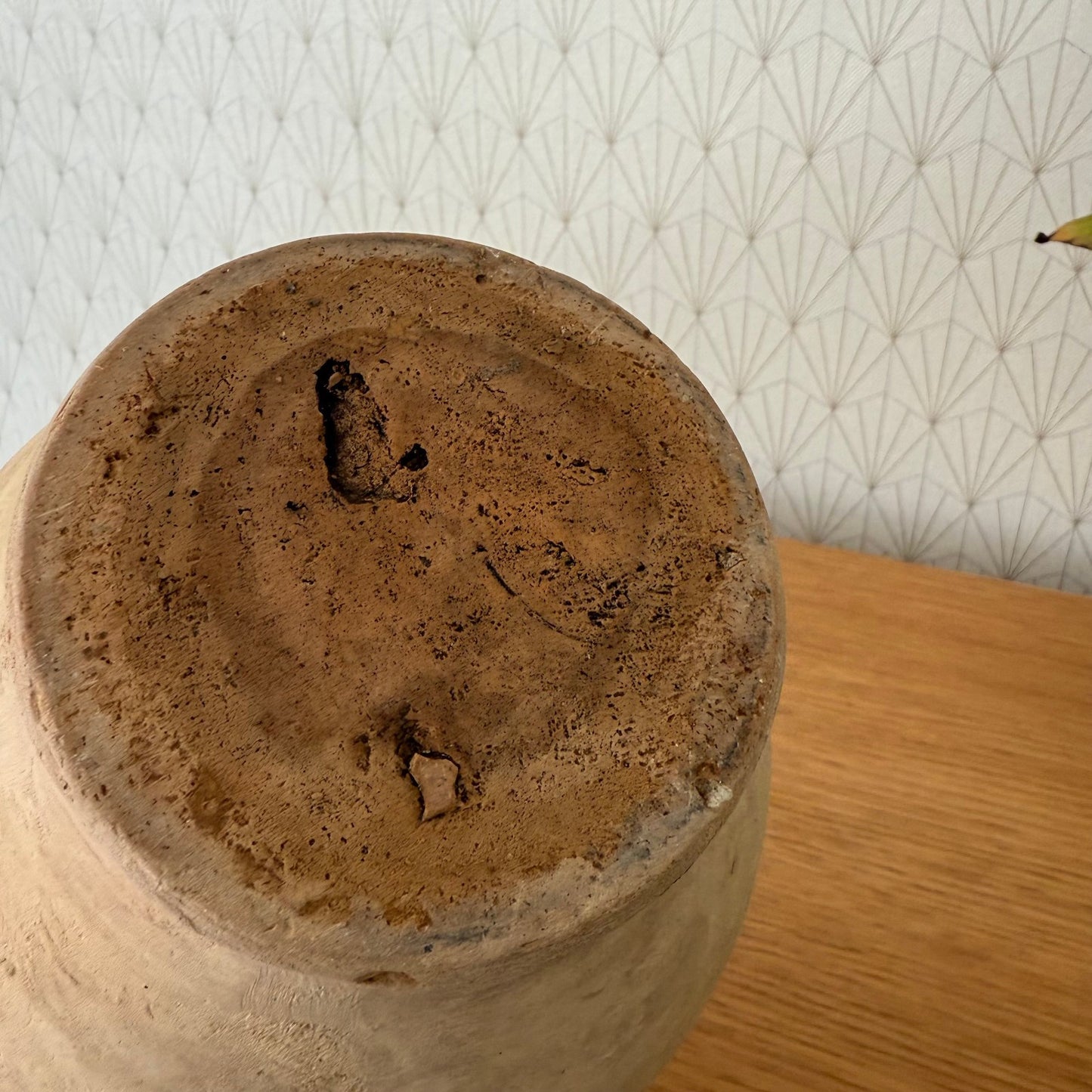 Antique French Yellow Glazed Terra-cotta Gargoulette Water Jug Confit 3008255