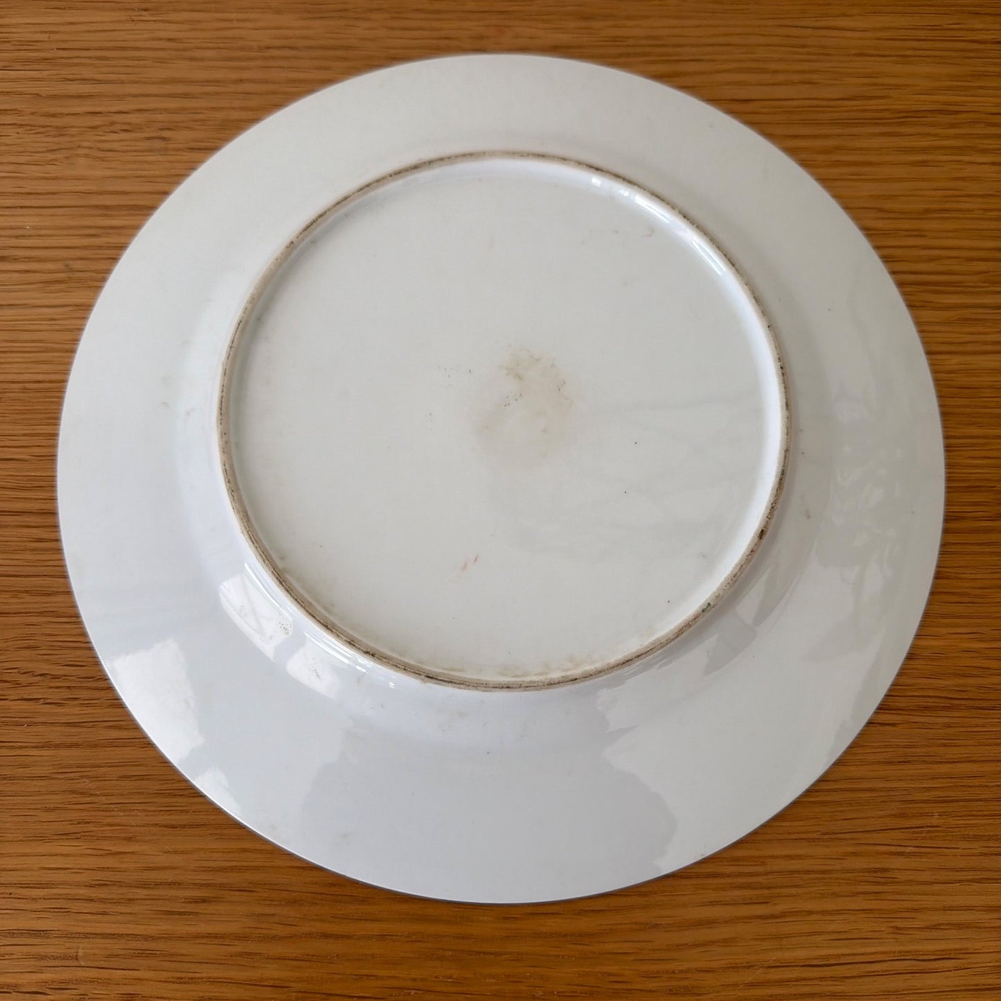 Vintage chinese plate with roses medaillon 1805265 Fleamarketfrance