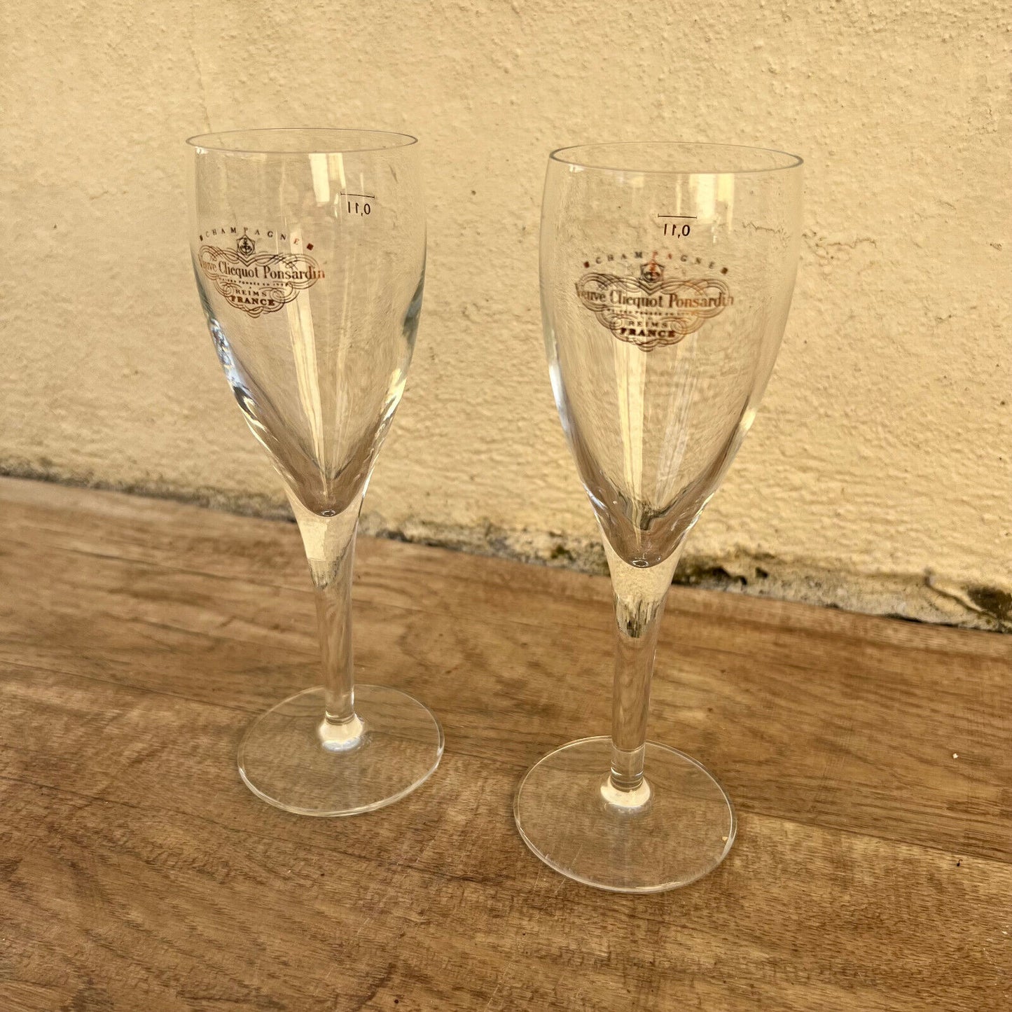 2 x Veuve Cliquot Clicquot Glasses Flutes Cup Ice 3010231 - Fleamarketfrance
