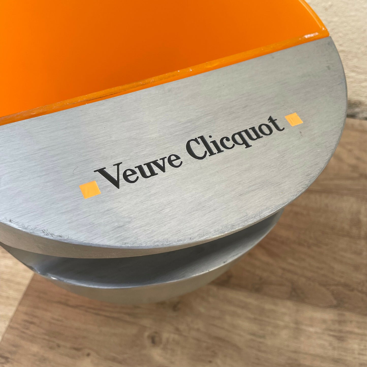 Vintage French Veuve Clicquot Ice Bucket Orange Champagne Cooler 2110217 Fleamarketfrance