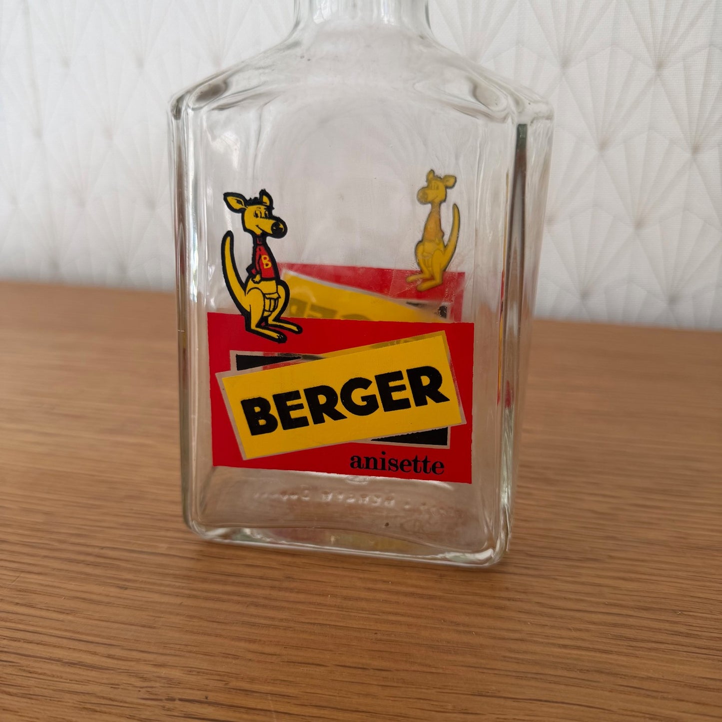 Vintage French Berger Anisette Glass Carafe Bistro Water Bottle 1908267 Fleamarketfrance
